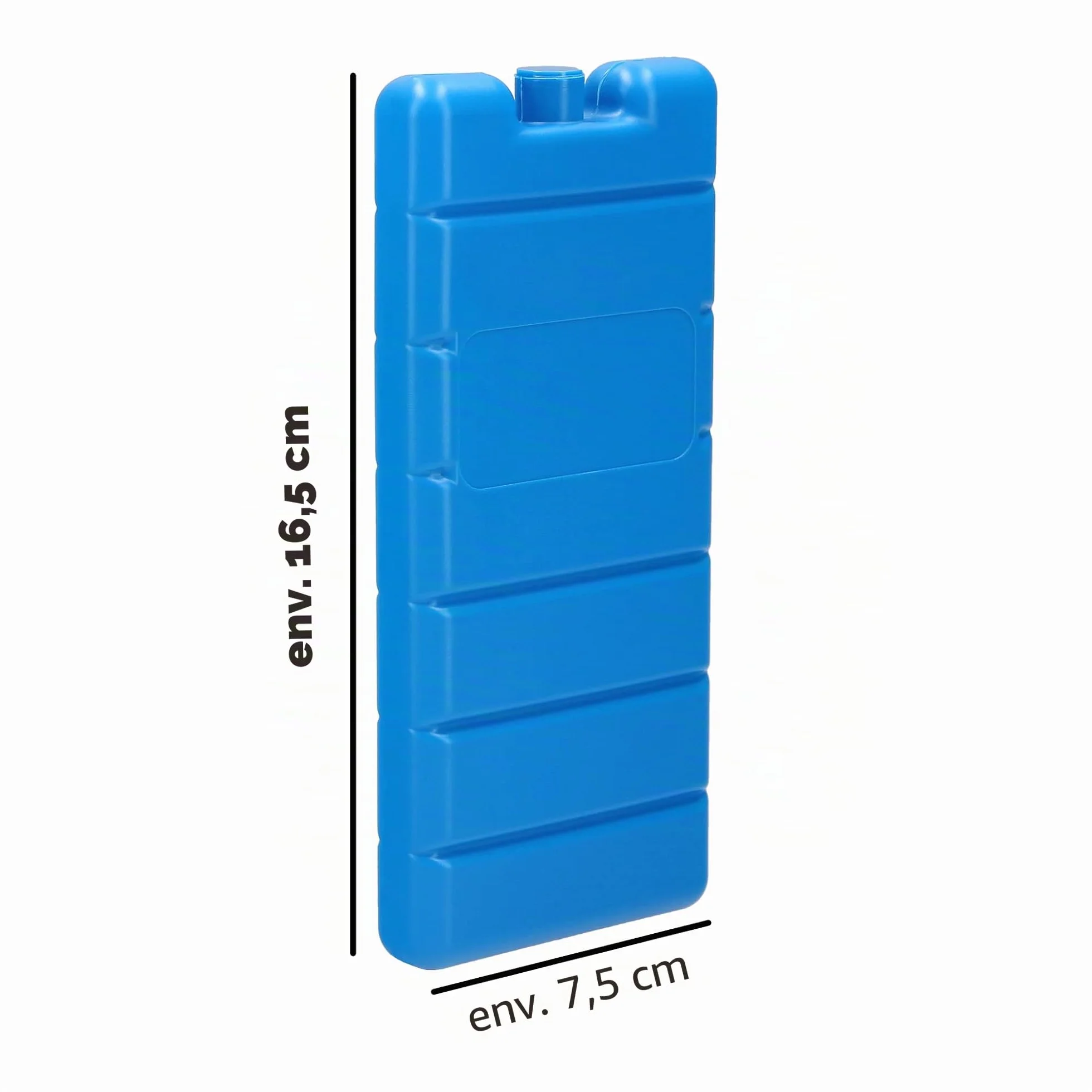 VonBueren Pain de Glace pour Sac Isotherme | Lot de 8 | jusqu'à 12 Heures de Temps de Refroidissement | 7.5 x 16.5 x 2 cm | Plastique