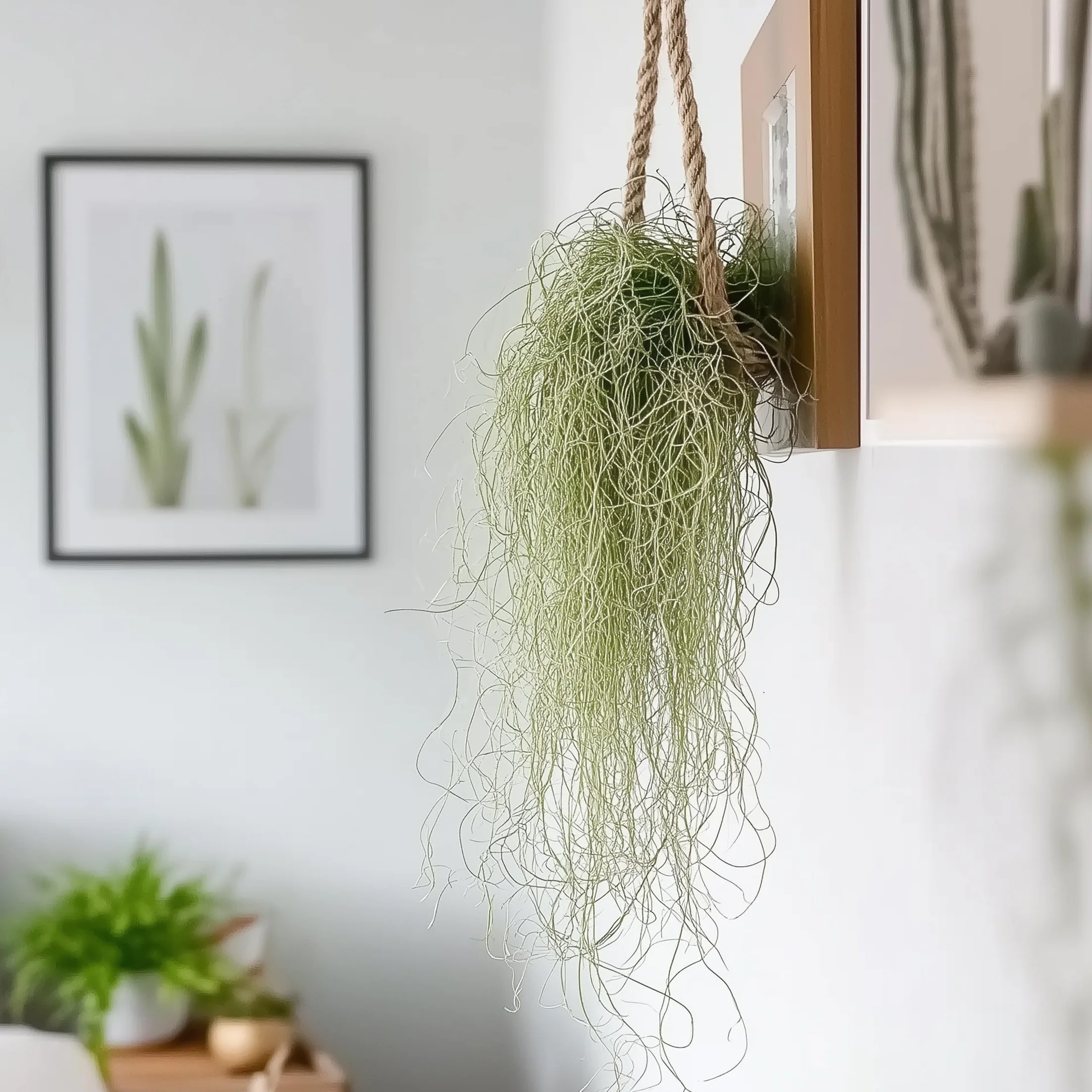 Tillandsia Usneoides 'Mousse espagnole' - Set de 3 - Plante d'ambiance d'intérieur - Hauteur 25-40cm
