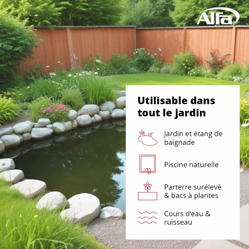 Feutre géotextile pour Bassin 300 g/m² Stable aux UV Non-tissé 1 m x 50 m