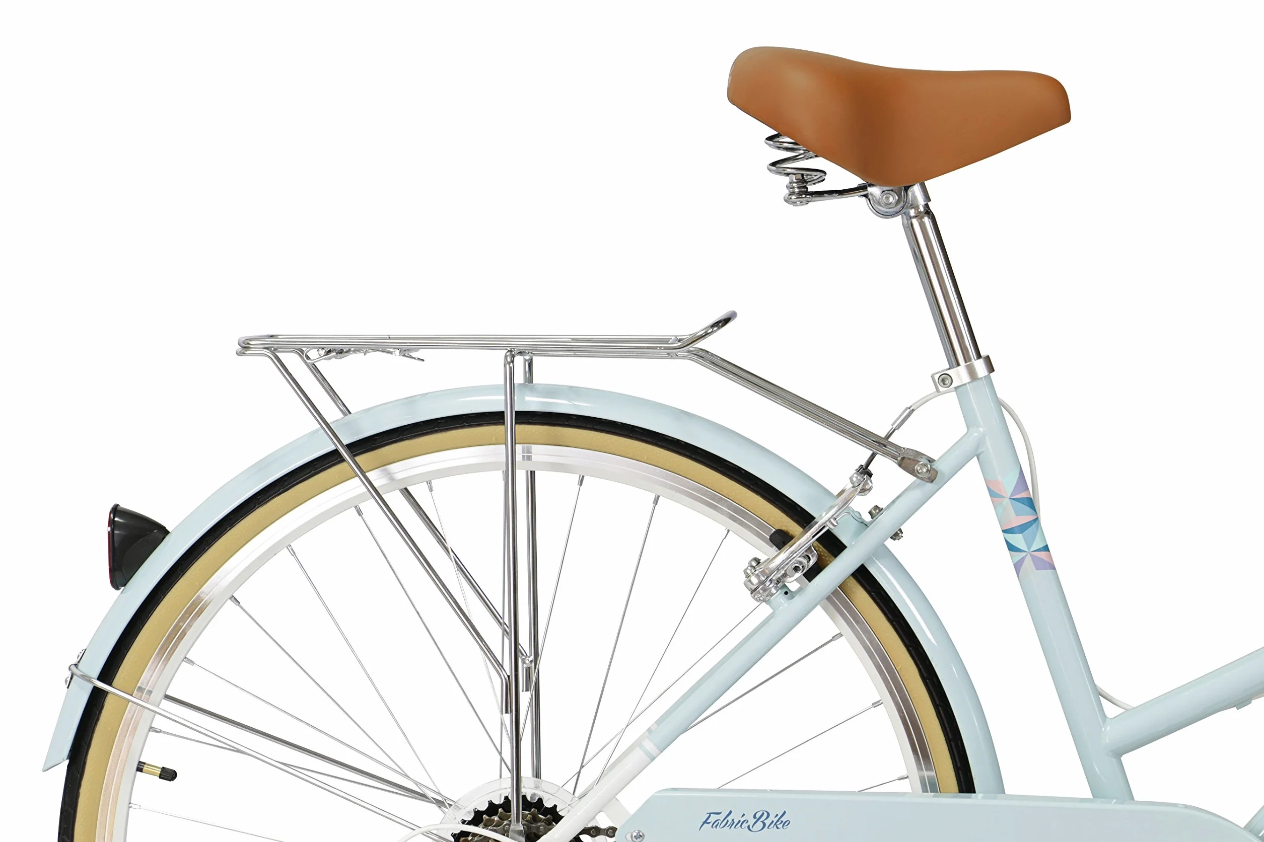 FabricBike Step City Vélo Urbain Vintage Rétro pour Femme avec Dérailleur et Panier
