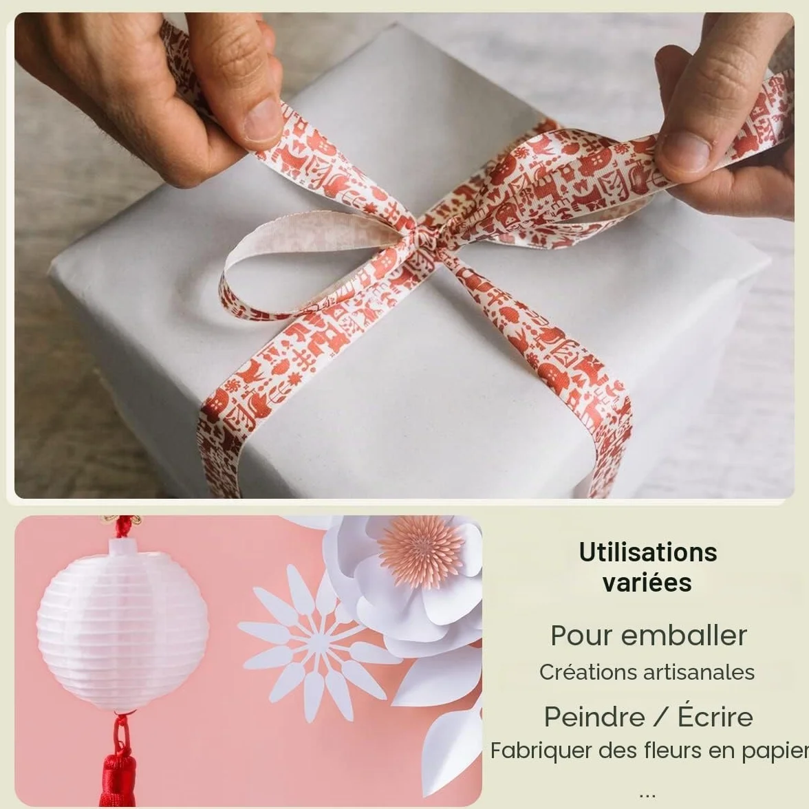 Papier transparent A4 17 g/m² Suofuolef 210 x 297 mm pour calquer et dessiner
