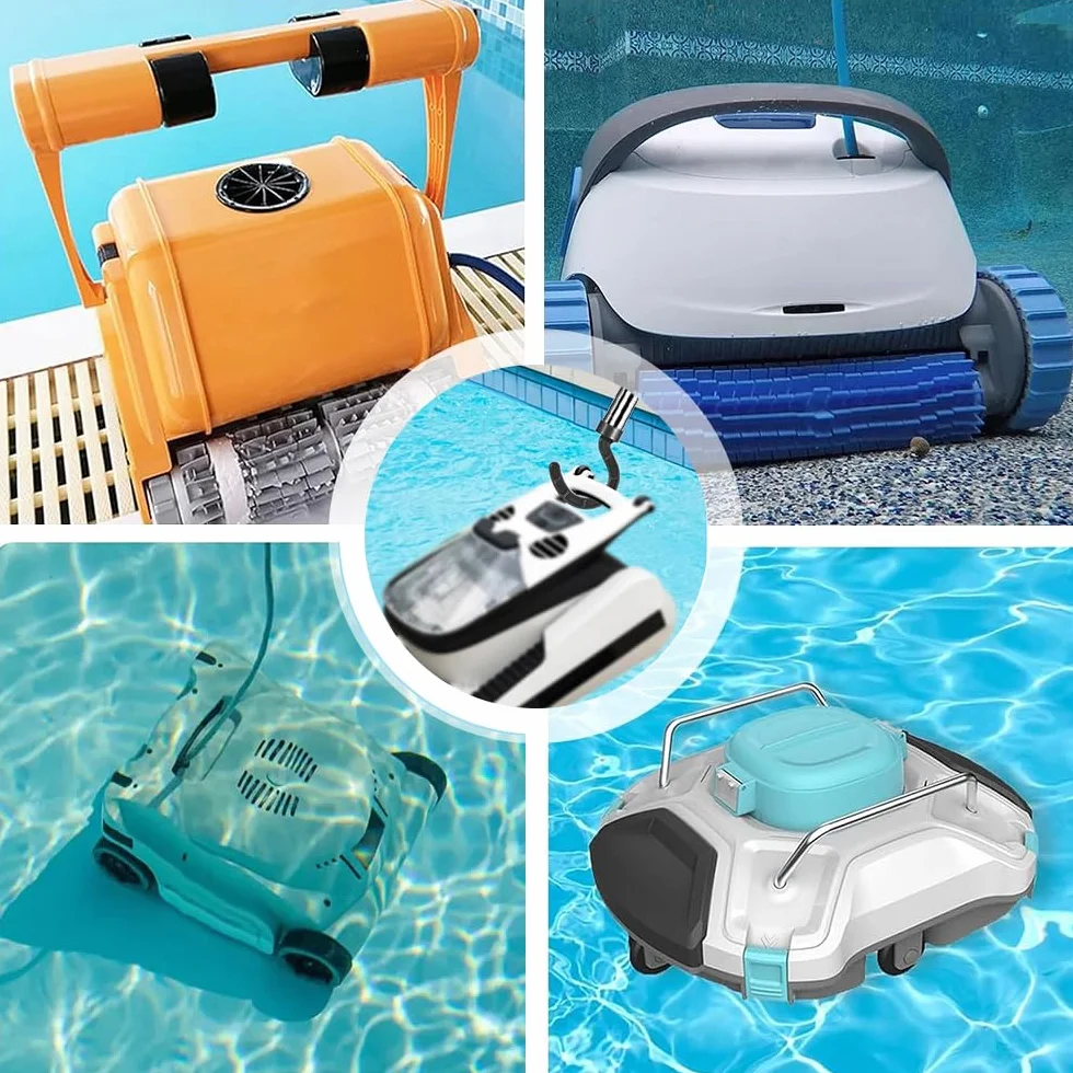 TUIBEIDAMAI Crochet Robot Piscine 185 cm Accessoire Aspirateur
