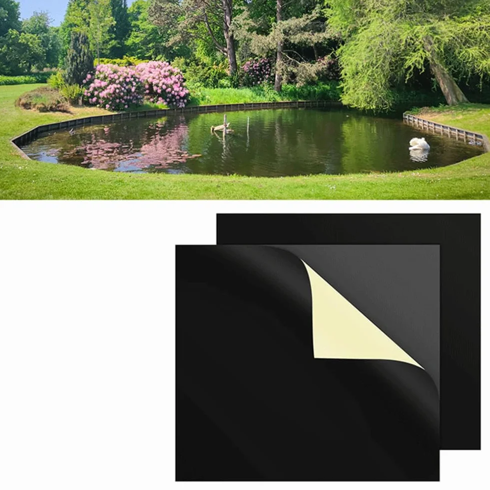 Kit de réparation EPDM caoutchouc épais pour bassin de jardin 20,3 x 20,3 cm