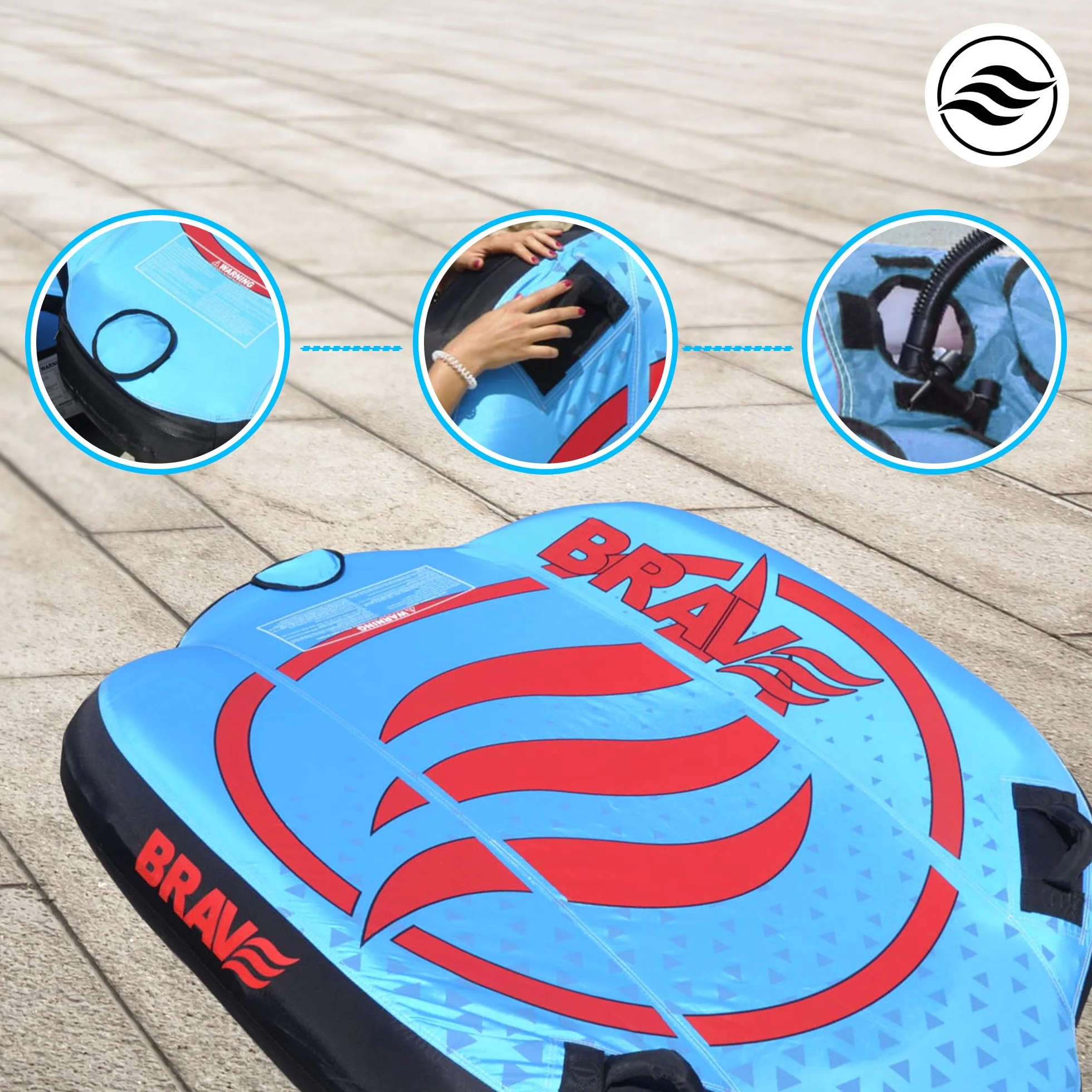 Bouée Tractable pour Sports Nautiques – Bouées tractables, Structures Gonflables Tractables – Bateau en PVC pour Bateaux – Durable et sûr