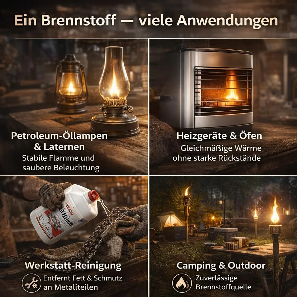 Huile de lampe pétrole 5 L GiDeli combustible haute pureté faible odeur