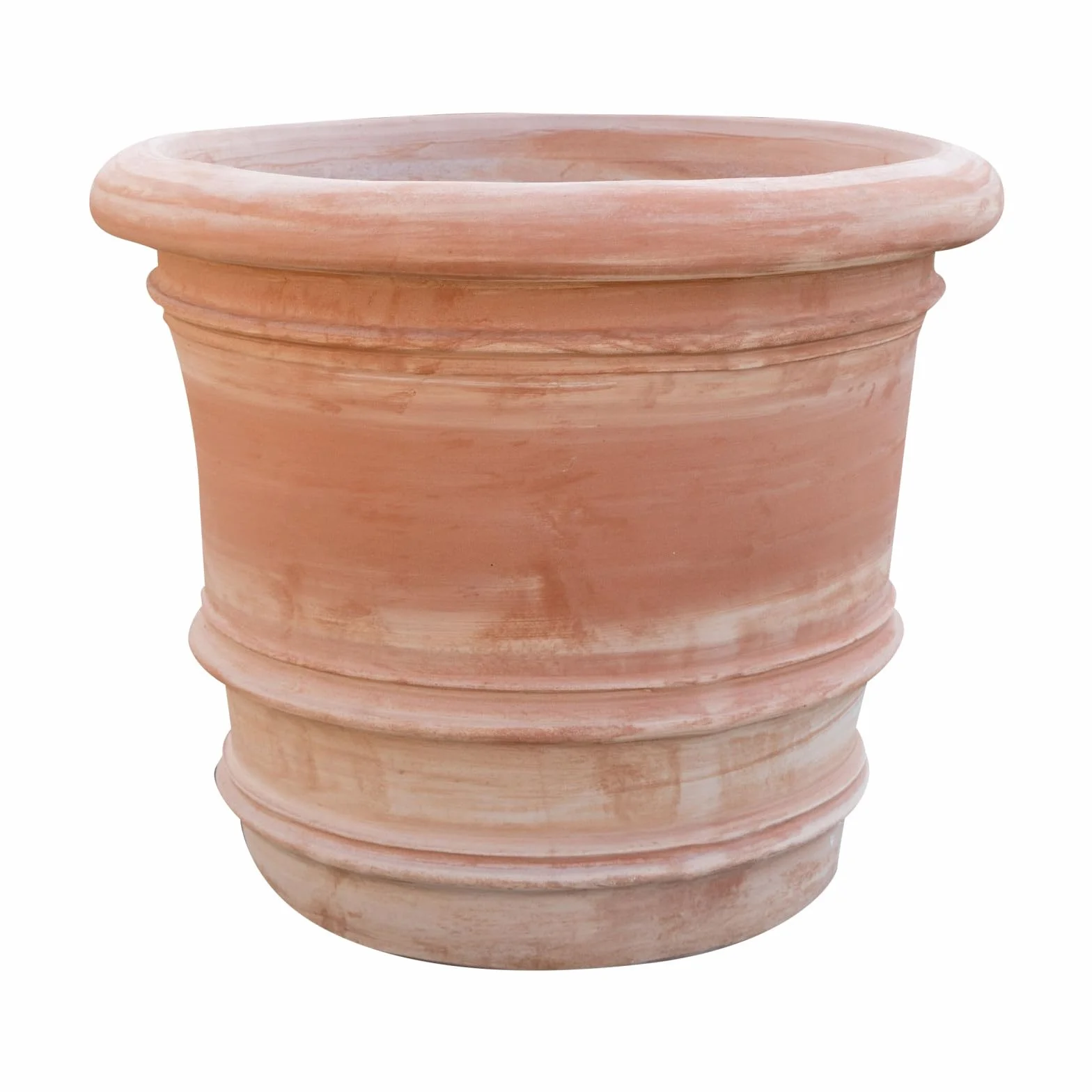 Grand vase en terre cuite Toscane 50 x 44 x 50 cm - Pot de fleurs extérieur intérieur Fabriqué en Italie