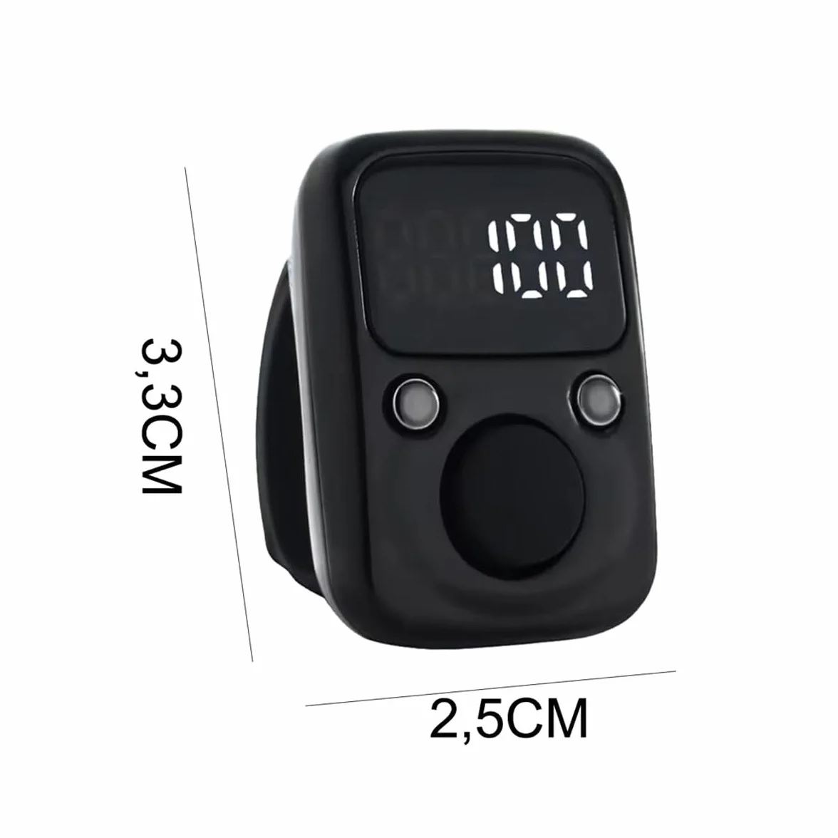 Compteur manuel intelligent étanche numérique portable pour tricot inventaire sport golf noir