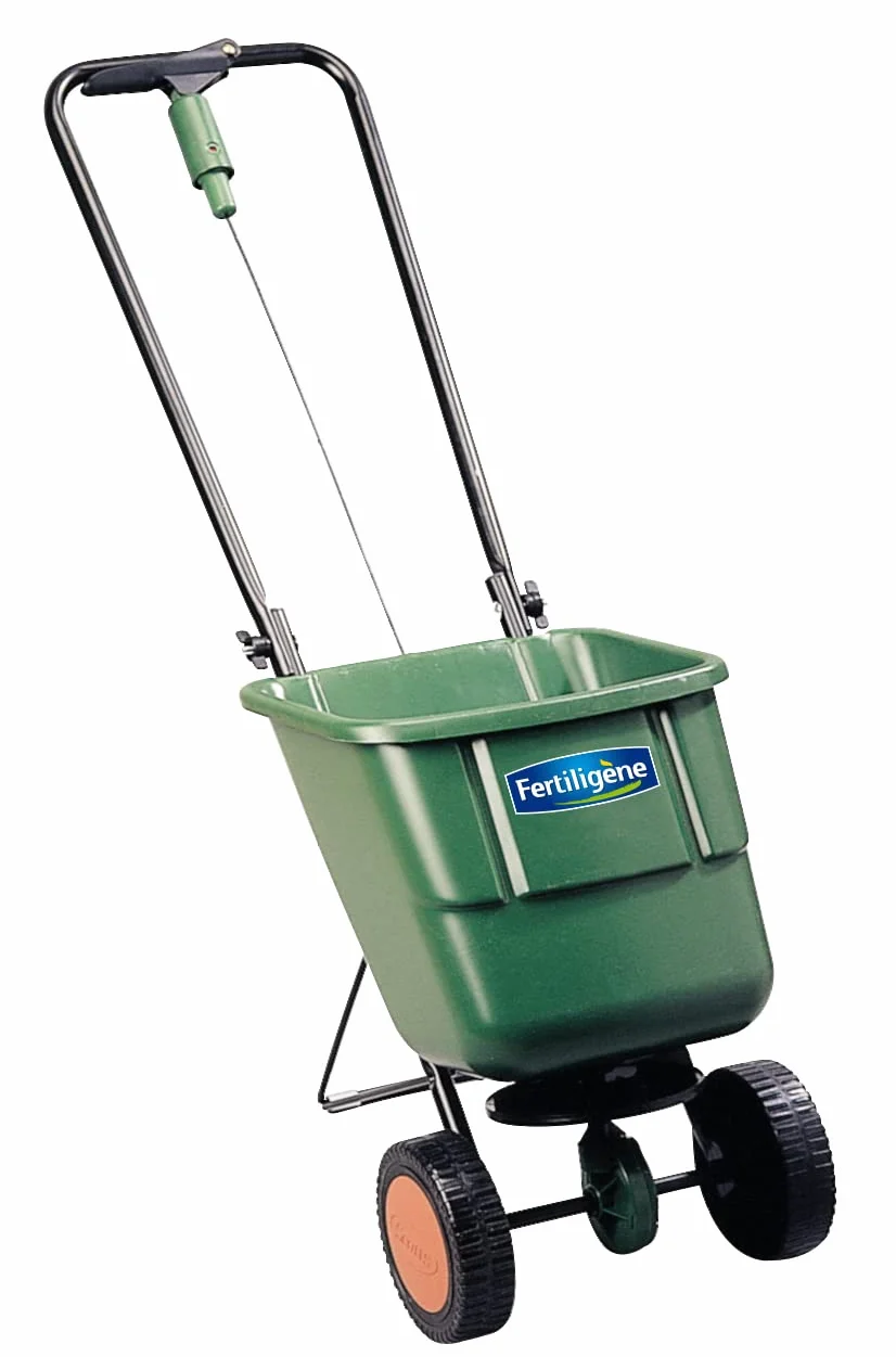 Fertiligène Épandeur Rotatif Easy Green 3-en-1 Engrais Semences Sel Déneigement Largeur d'Épandage 1,90m Grandes Surfaces