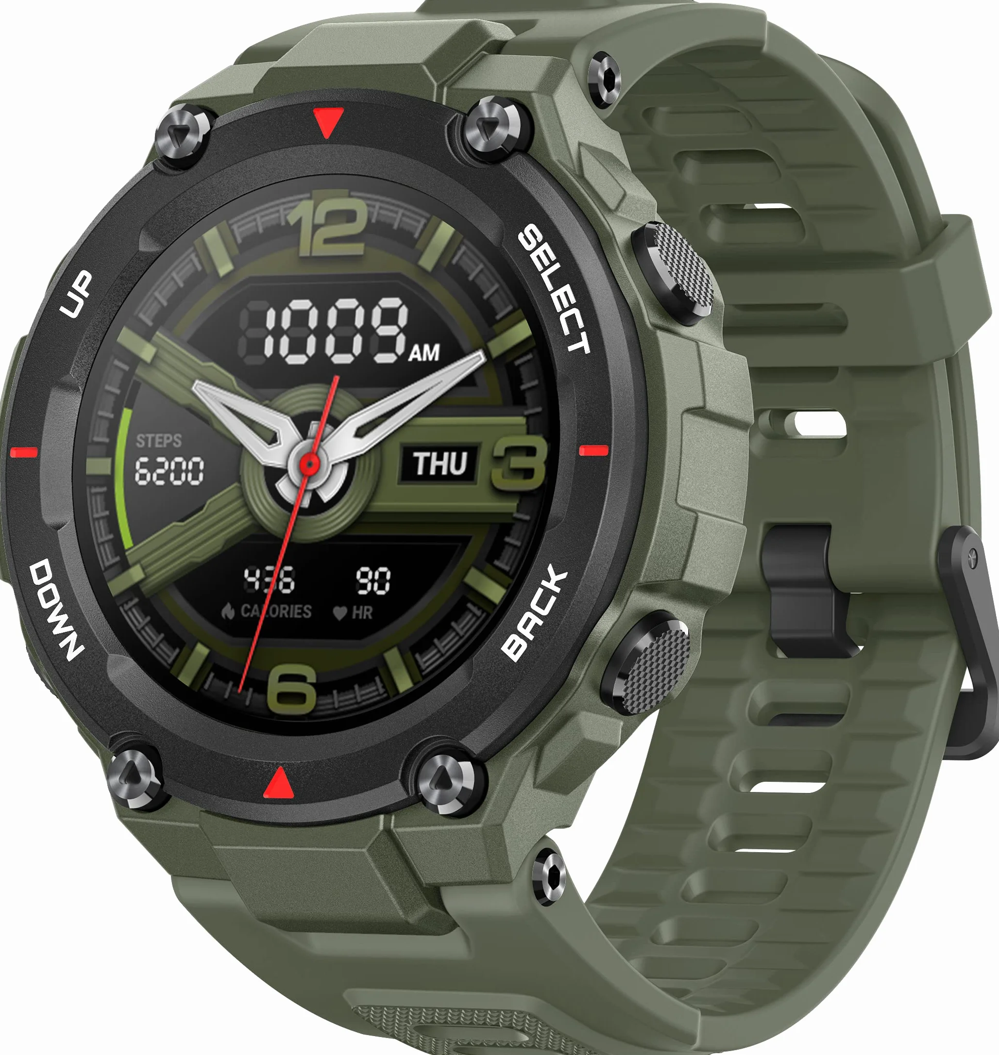 Amazfit T-Rex Montre Connectée 1,3" Etanche GPS 14 Modes Sportifs Vert