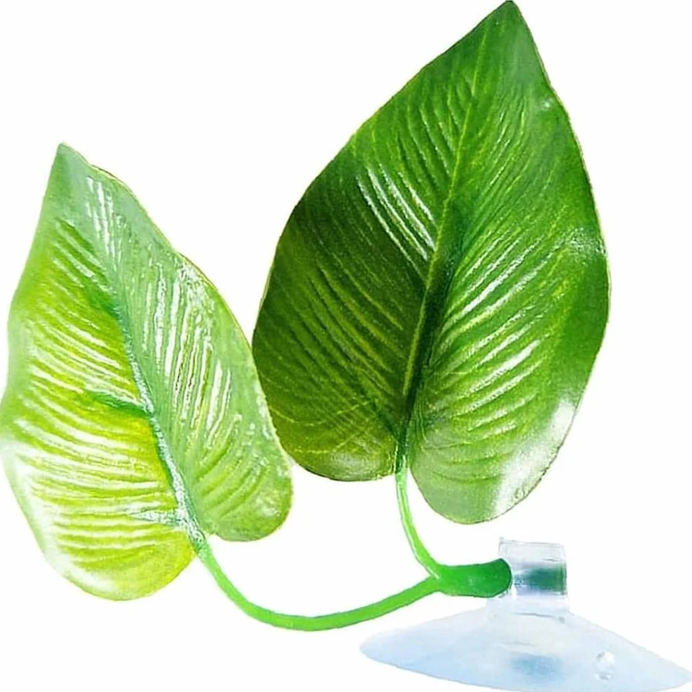 Poisson Jouets réutilisable Plante en Plastique Betta hamac lit de Feuilles pour Aquarium