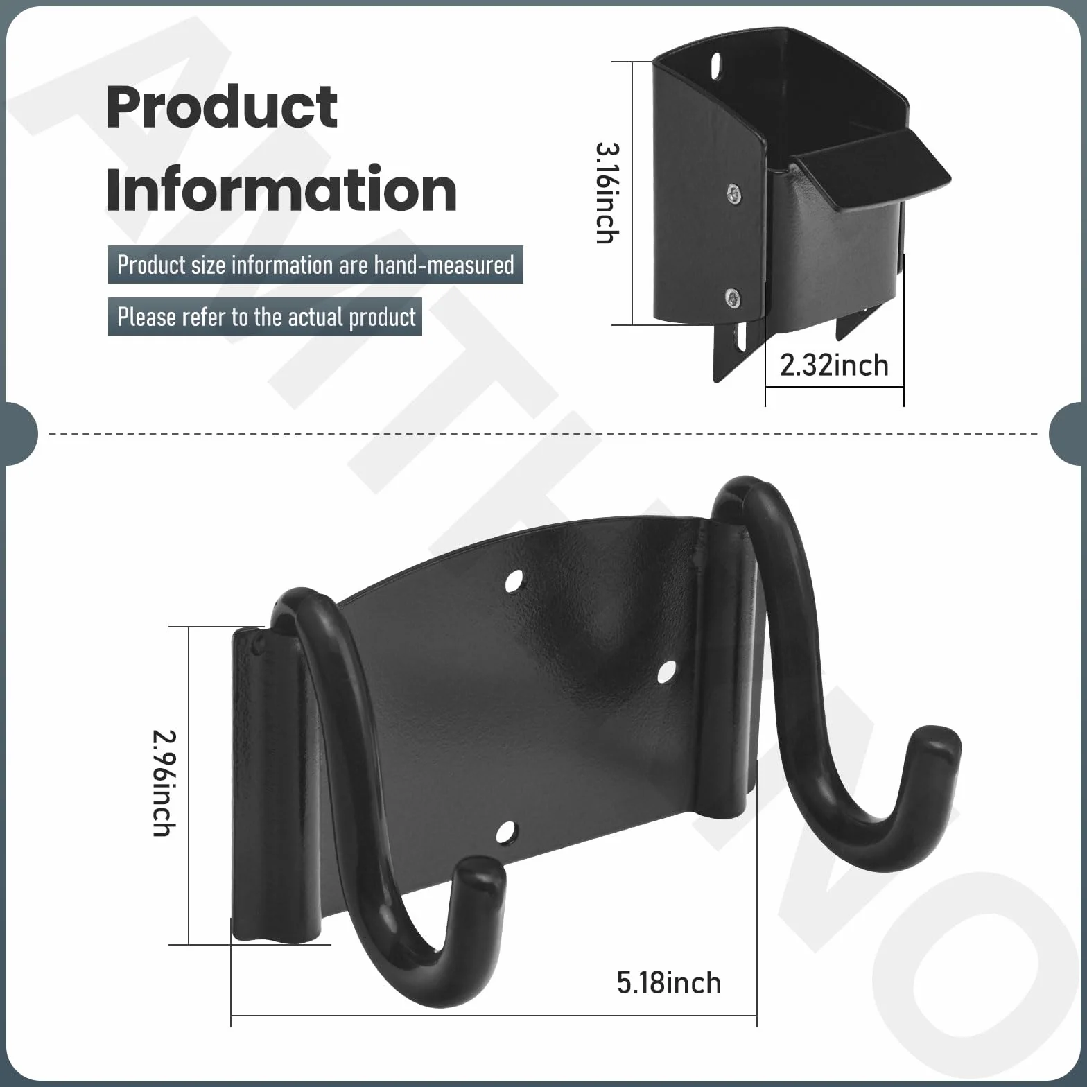 AMTHKNO Support de rangement pour brouette - Capacité 40,8 kg - Optimise l'espace jardin abri atelier