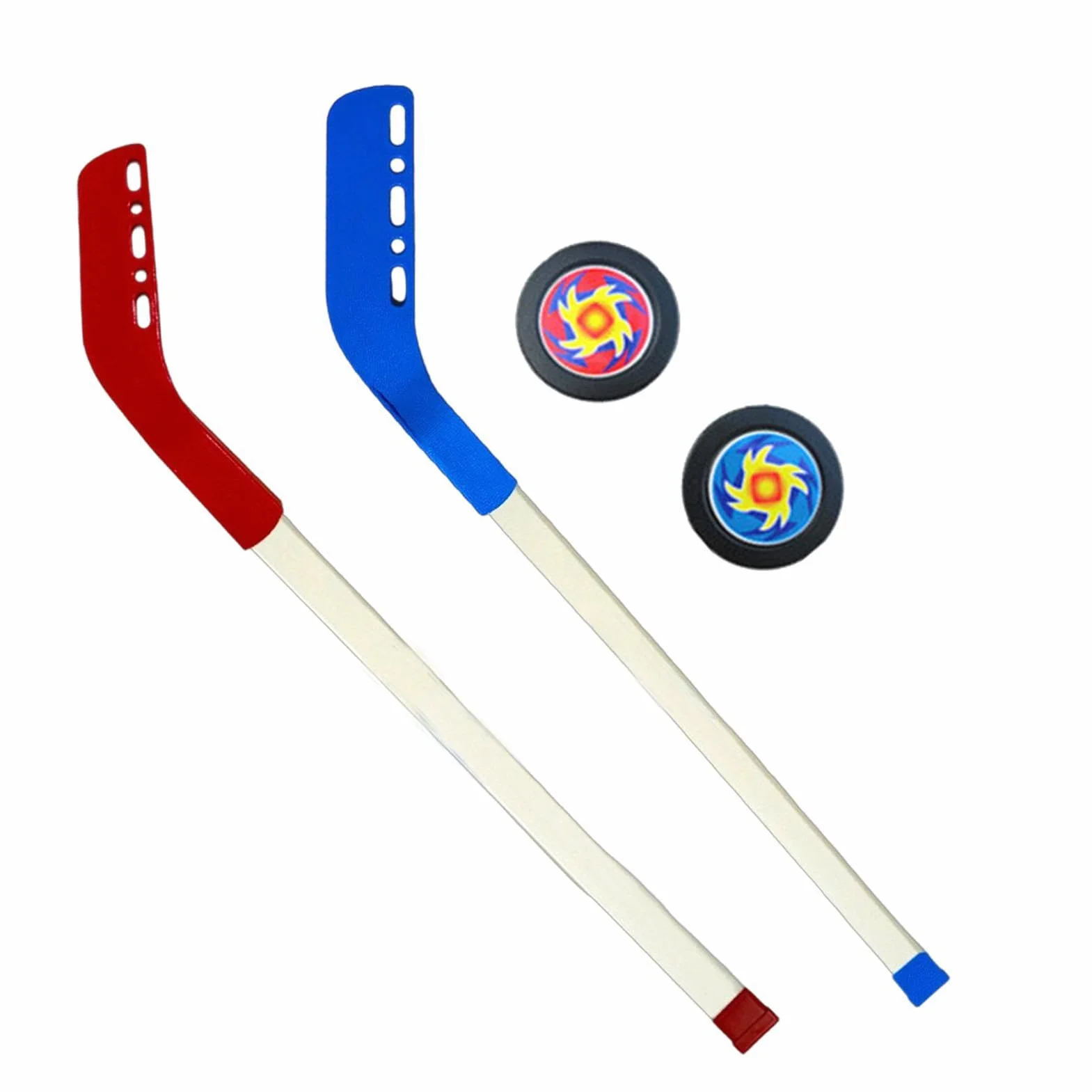 Crosse de Hockey sur Glace Bâtons de Hockey Ensemble avec Balle et Filet