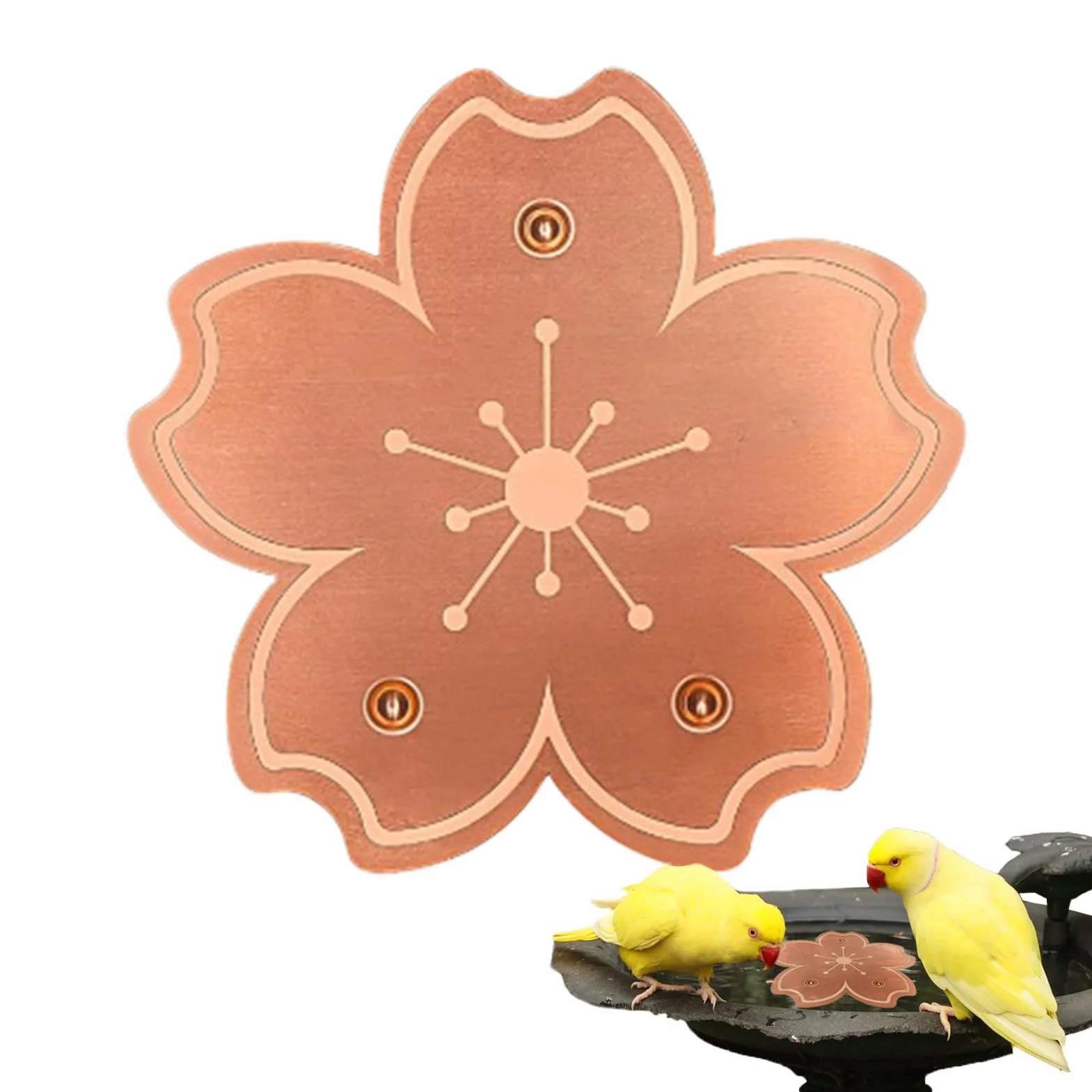 Disque en Cuivre Purificateur pour Fontaine à Oiseaux | Nettoyeur d'Eau Anti-Rouille