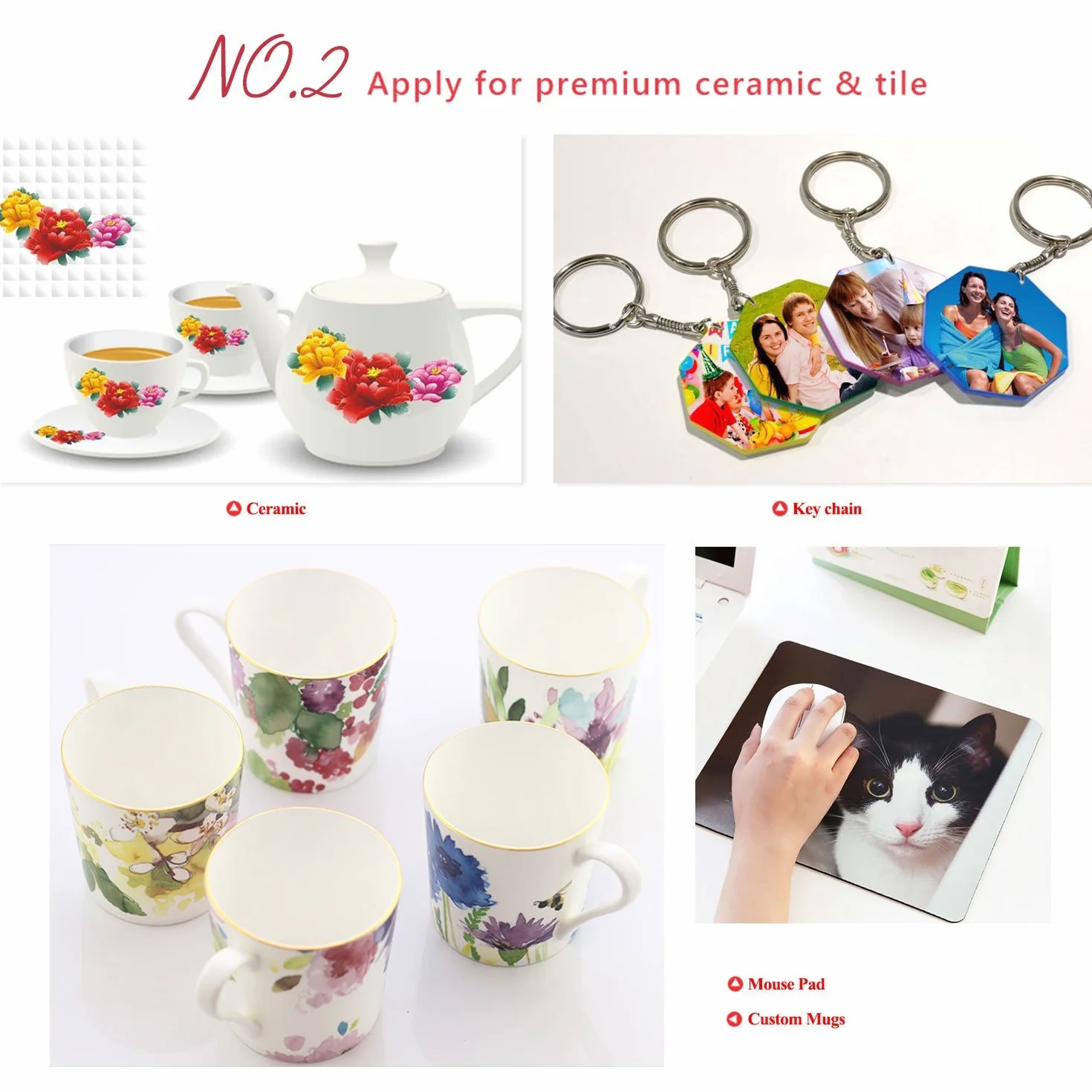 Papier de sublimation A-SUB A4 210x297 mm 500 feuilles 120 g/m² EPSON SAWGRASS RICOH BROTHER