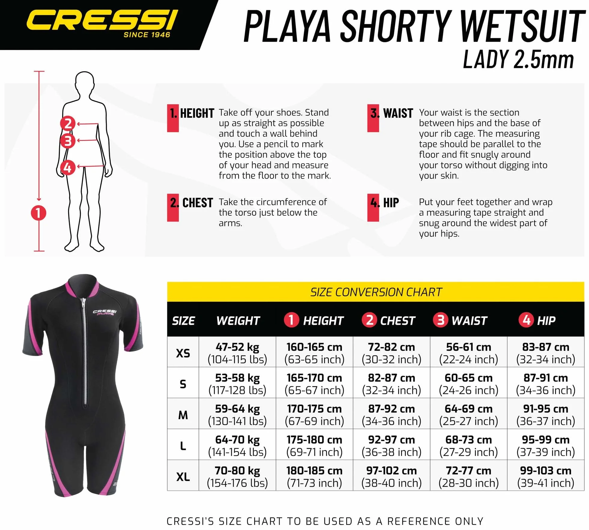 Cressi Women's Playa Shorty Wetsuit