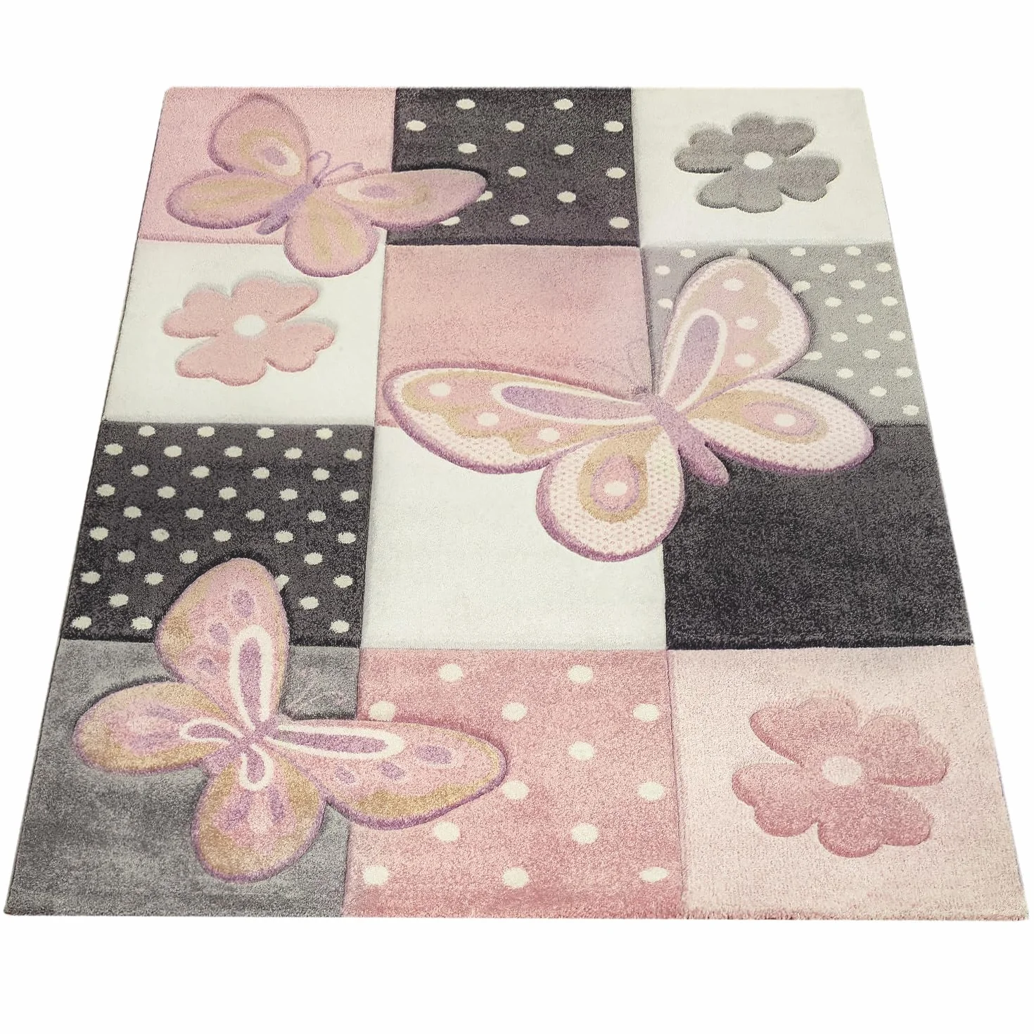 Paco Home Tapis Enfant Moderne Pastel Chambre Animaux 3D 120x170 cm