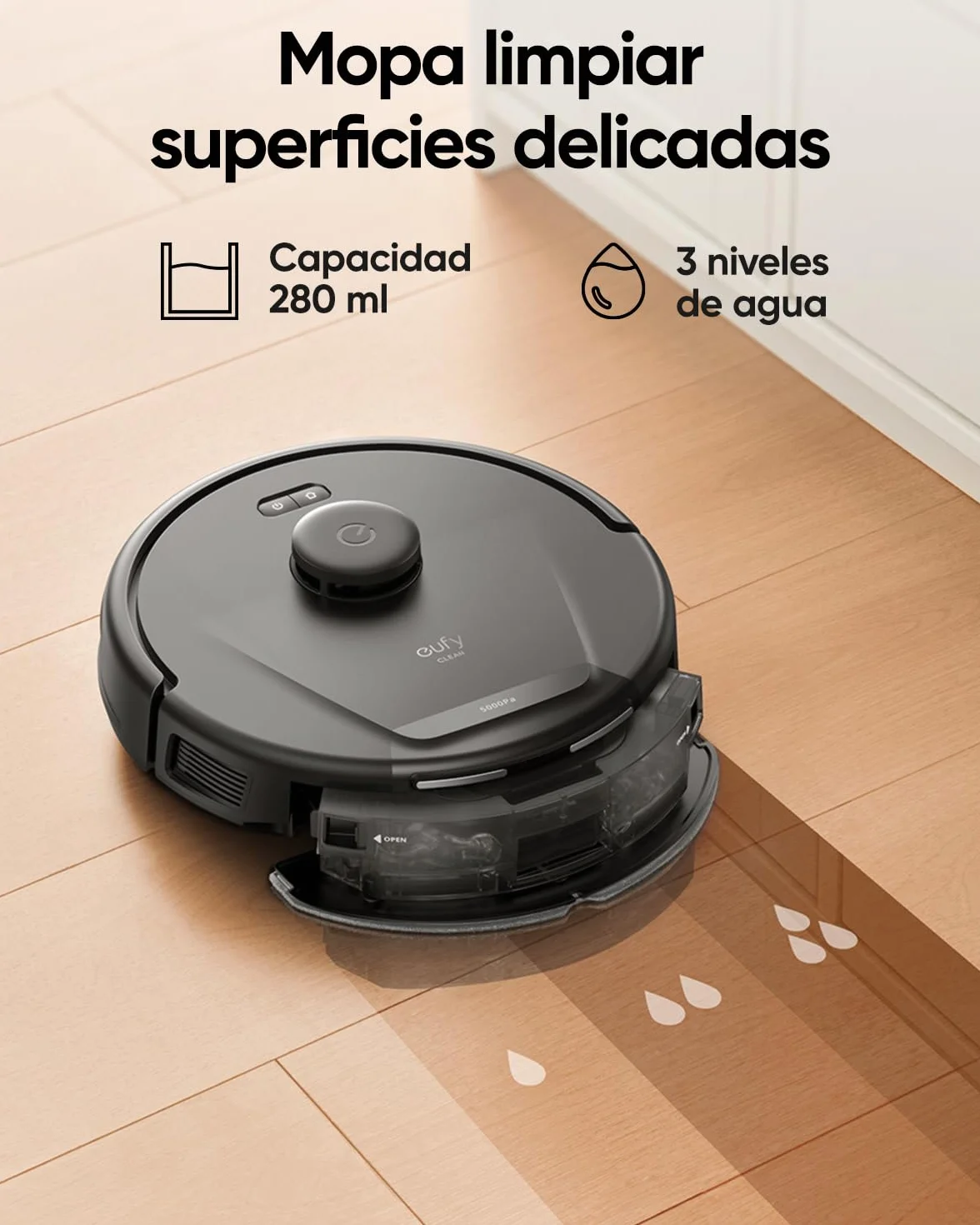 eufy L60 Ses Aspirateur Robot 2 en 1 5000 Pa Navigation Laser iPath Reconditionné