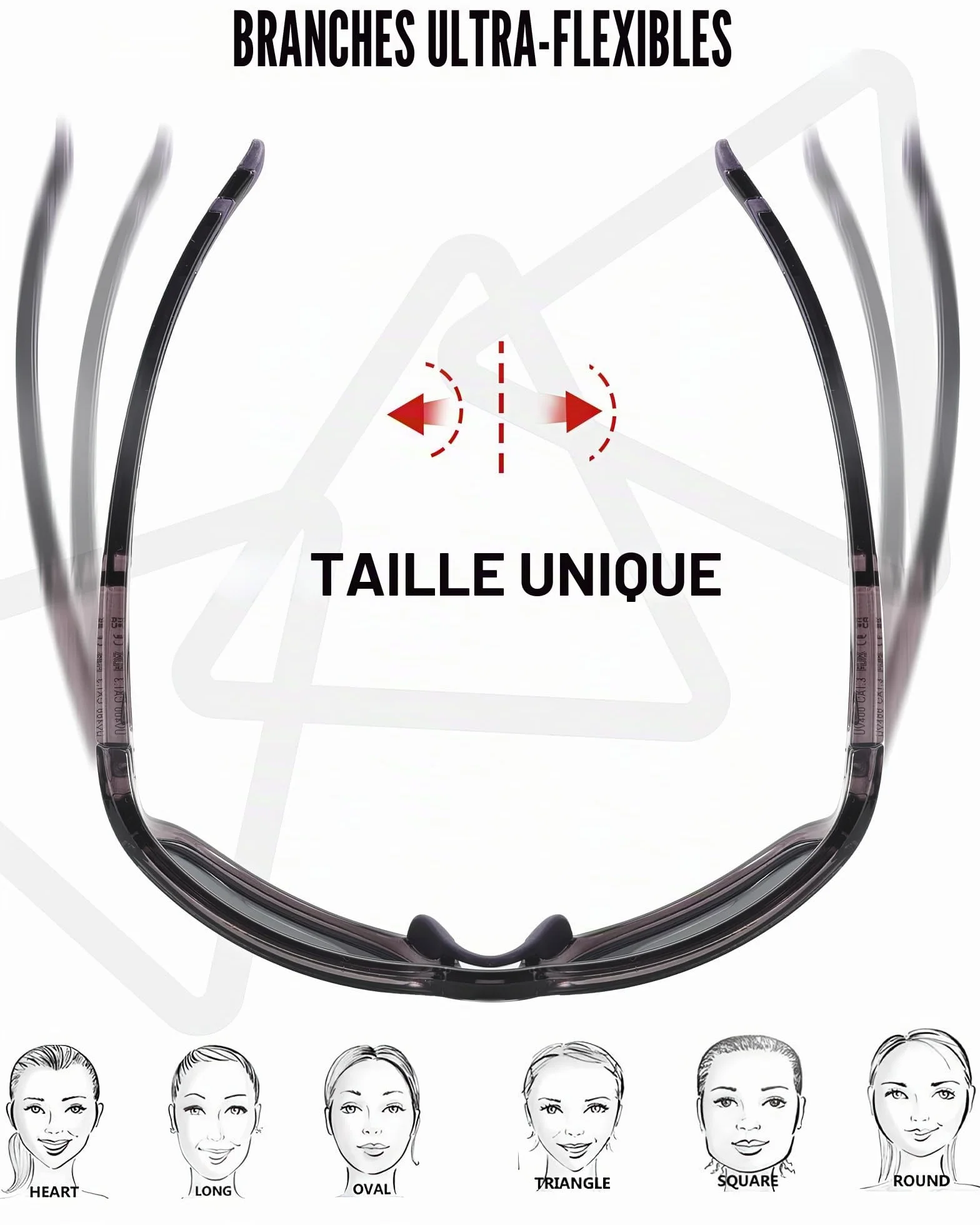 Myiaur Lunettes de soleil de sport polarisées pour femme – Monture incassable légère protection UV400 pour cyclisme, course à pied, pêche