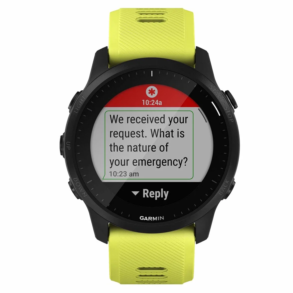 Garmin FORERUNNER 945 LTE Montre de course, jaune/noir
