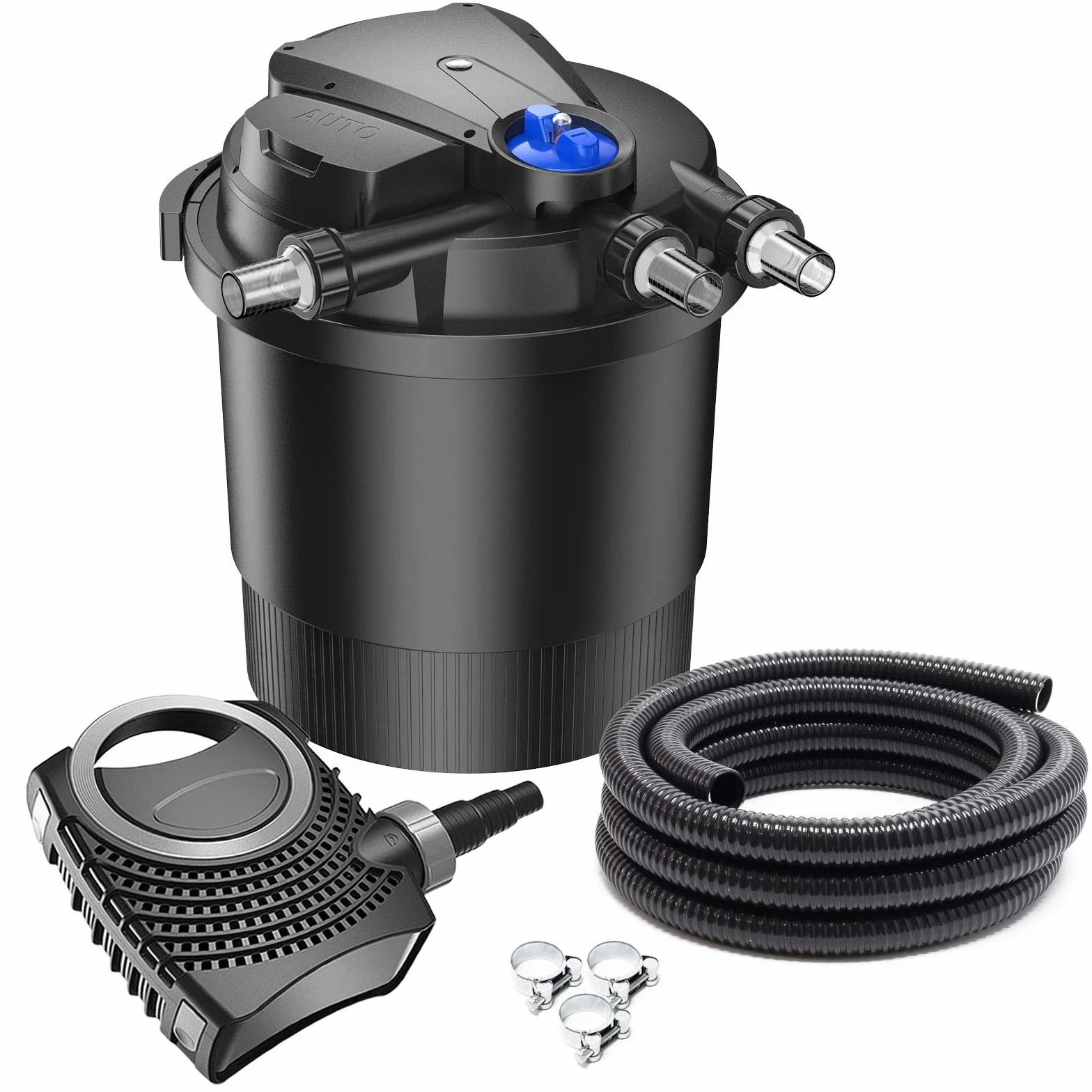 SunSun Filtre de Bassin à Pression CPA-20000 40000 L 36W Lampe UV NEO10000 SuperECO Pompe 10000l/h 80W