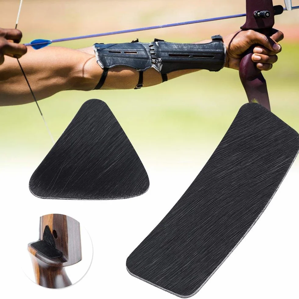 Tbest Rest adesivo, Flèche Re Pad, 2 Pcs Chasse Tir À l'arc Flèche Ree Pad Adhésif Patch Arc Recourbé Flèches Ree Autocollant