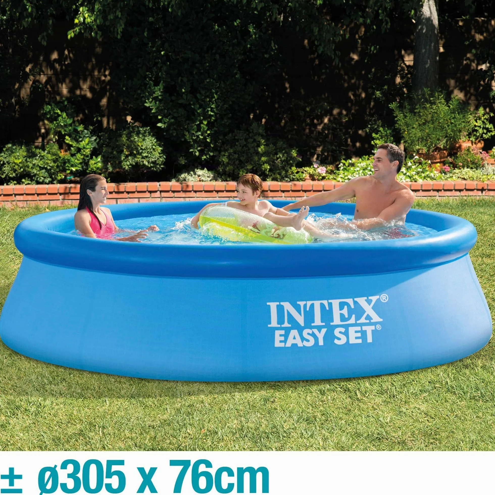 Intex Kit Piscinette Easy Set Autoportante 3,05 x 0,76 m avec Epurateur à Cartouche 1m3/h