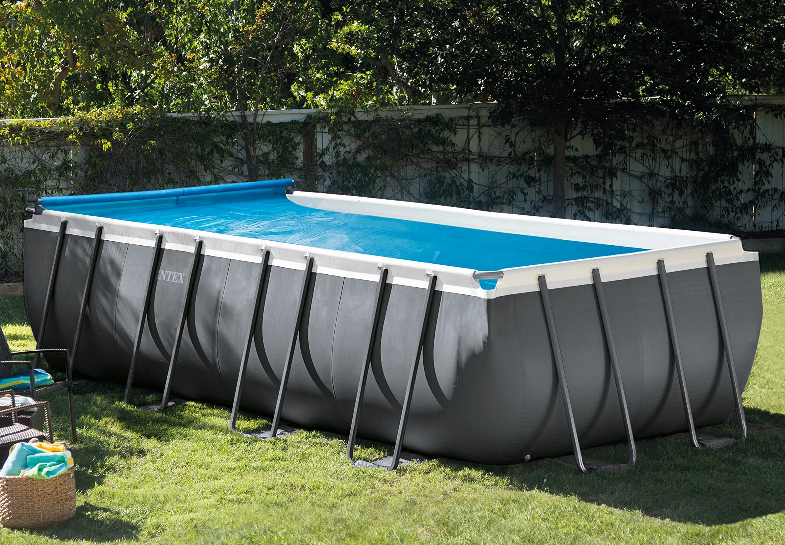 Intex Reel de Couverture Solaire 2,5 m - 4,6 m Piscine Hors Terre