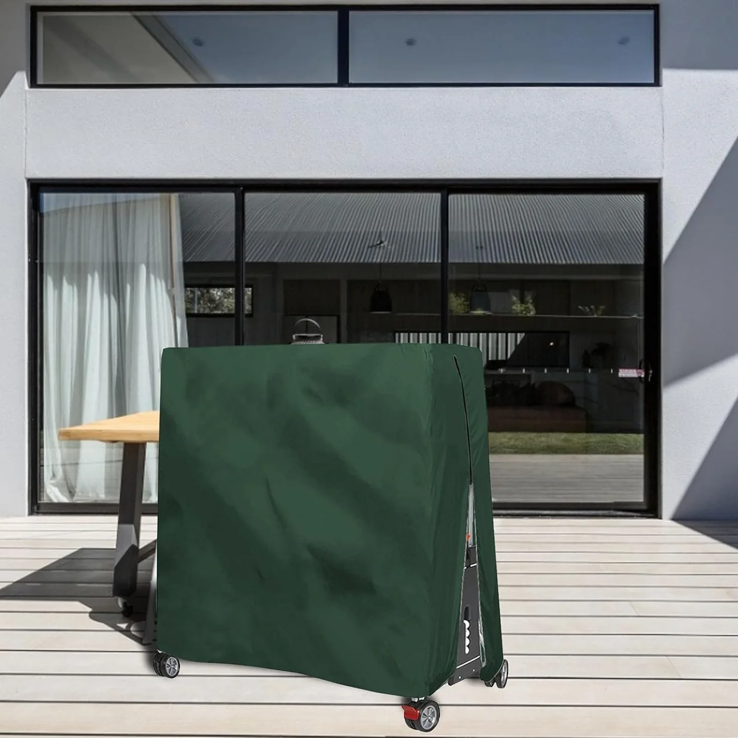 Housse de protection pour table de ping-pong 420D Oxford imperméable - 185 x 165 x 70 cm (vert)