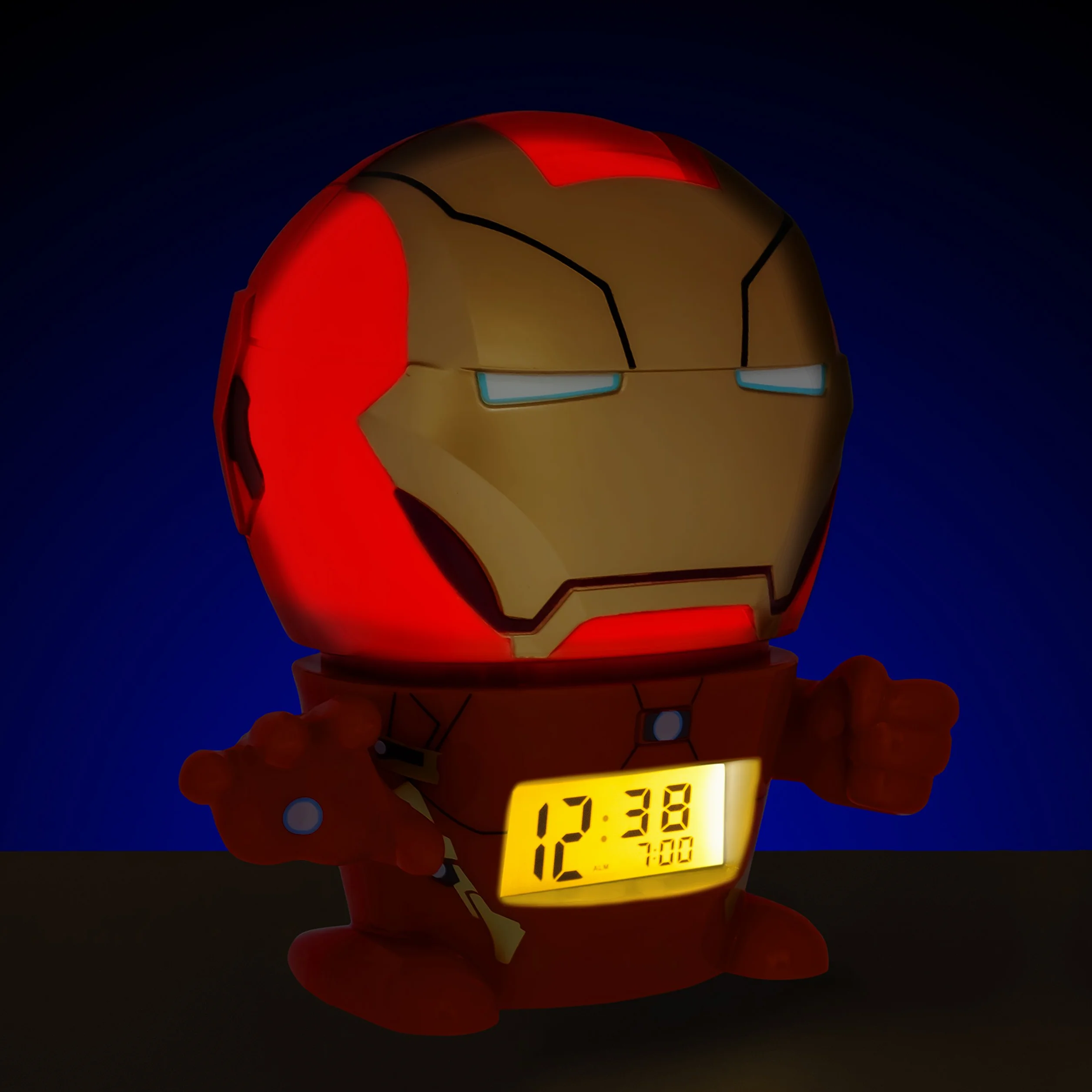 Réveil veilleuse Iron Man Marvel BulbBotz pour enfant