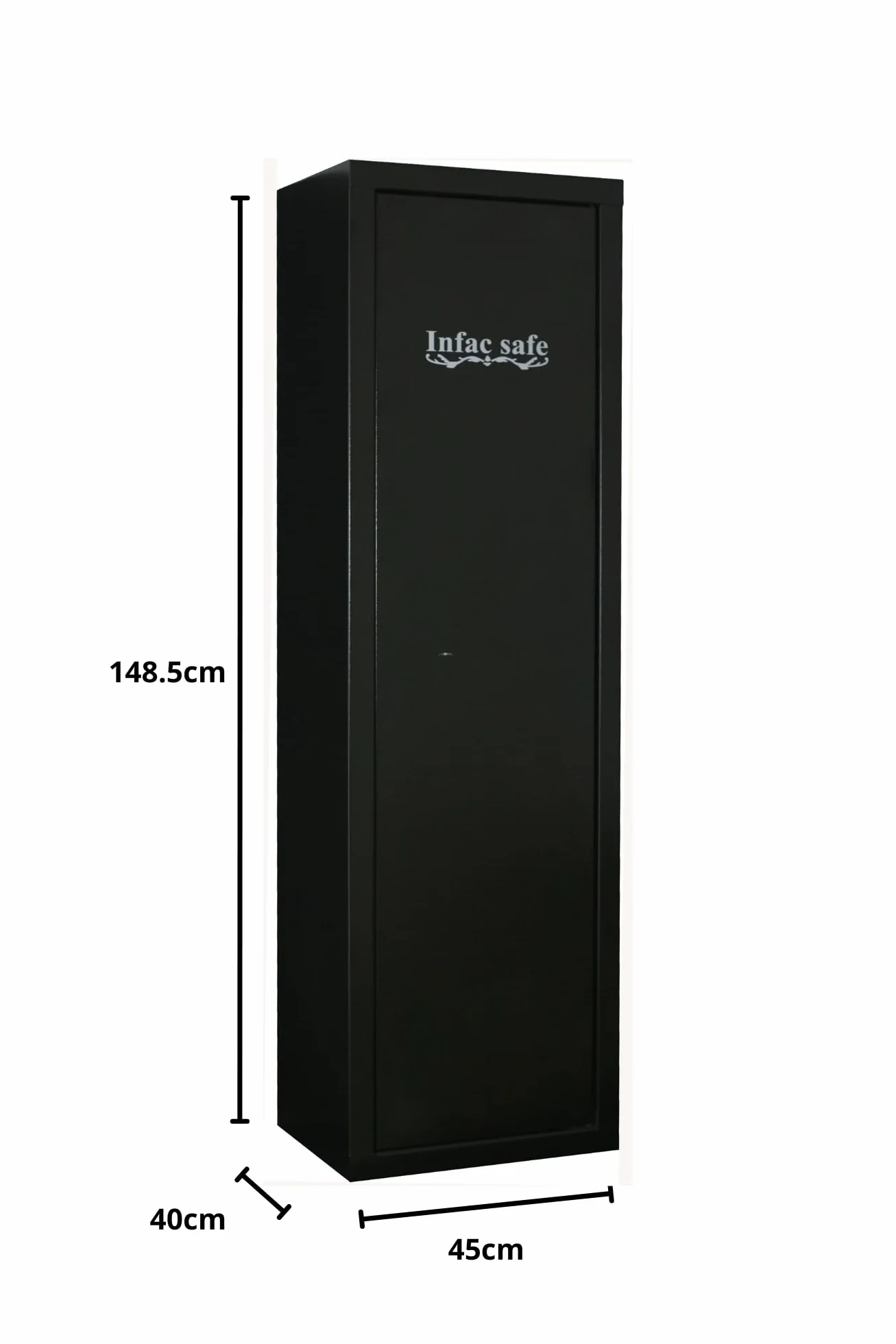 Safe SD16 Armoire forte pour Armes en Acier | 16 Armes dont 8 avec lunette | Coffre intérieur | Serrure à clé
