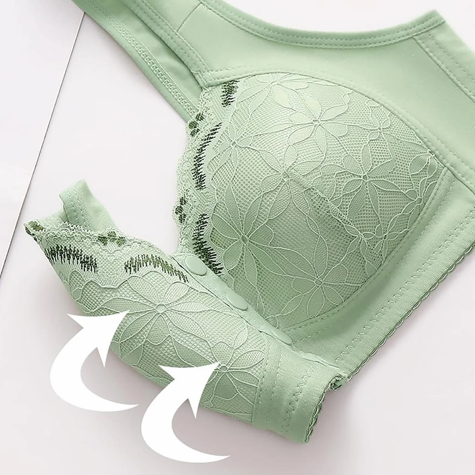 Bras for Women Adjustable Strap Full Coverage Up Bras Comfortable No Underwire Wireless Chiennes Chaleurs