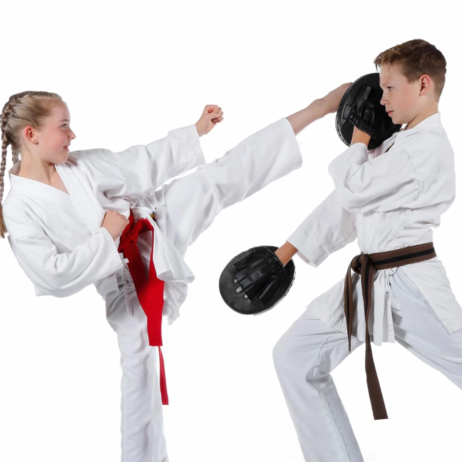 Mitaines de Punch en Cuir,Pattes d'ours Boxe en Cuir,Taekwondo Gant de Boxe Cible,Pattes d'ours,Thai Pao Frappe Entraînement Mitaines pour Kickboxing/Boxen/Thaï/Taekwondo Sport Combat