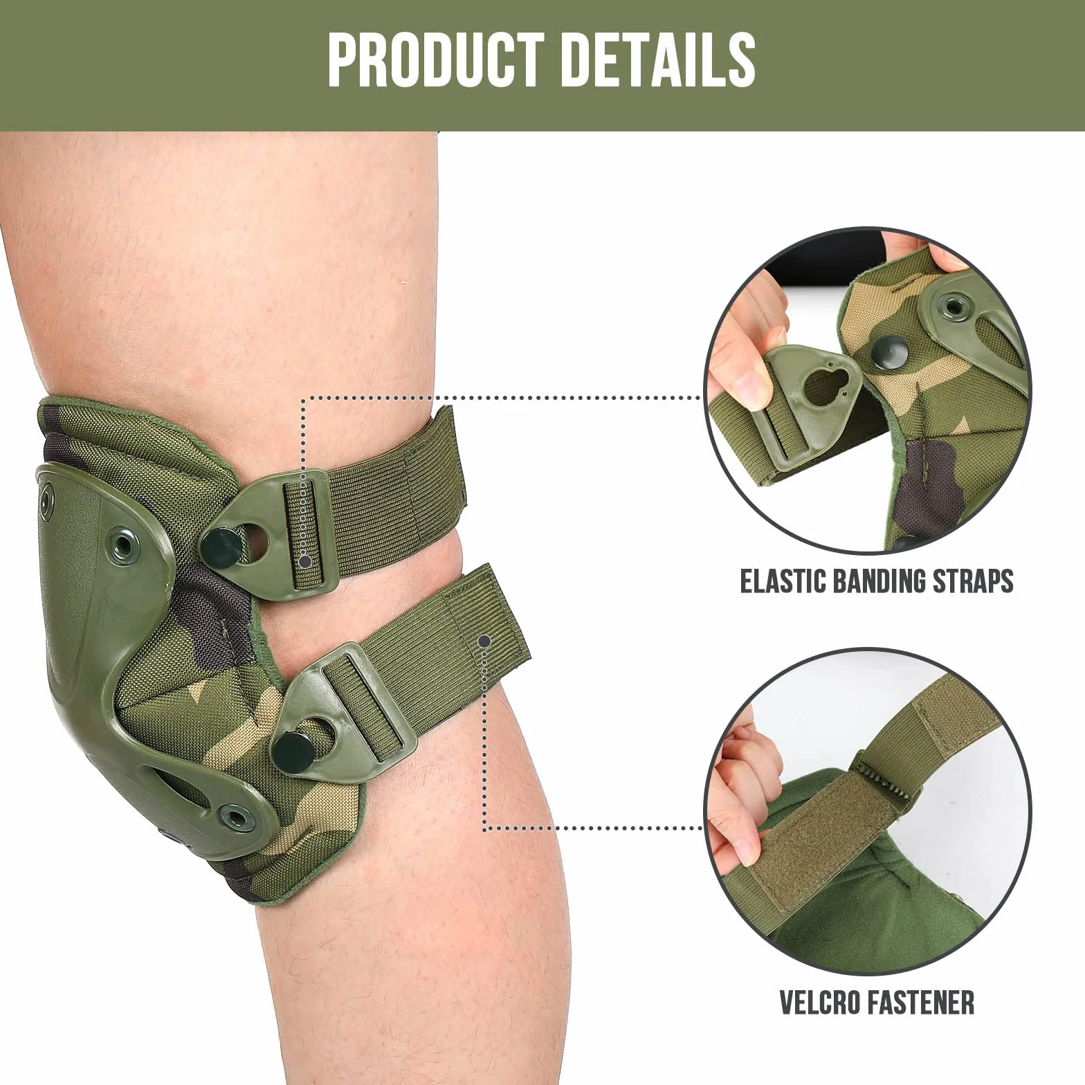 BAIGIO Genouillères tactiques - Coudières militaires - Pour CS Paintball Chasse Airsoft