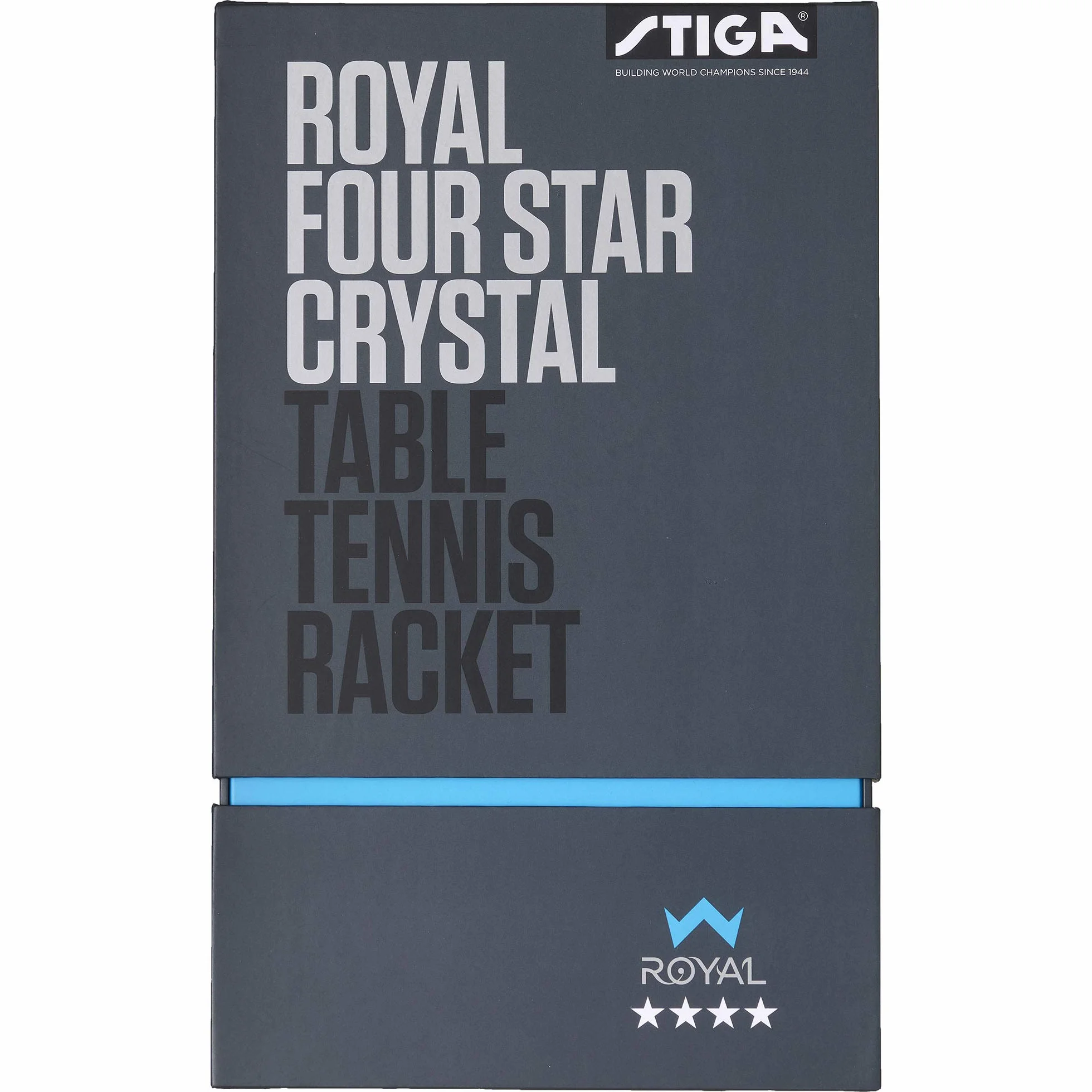 Stiga Royal 3-Star Table Tennis Ping Pong Bat, Black/Red