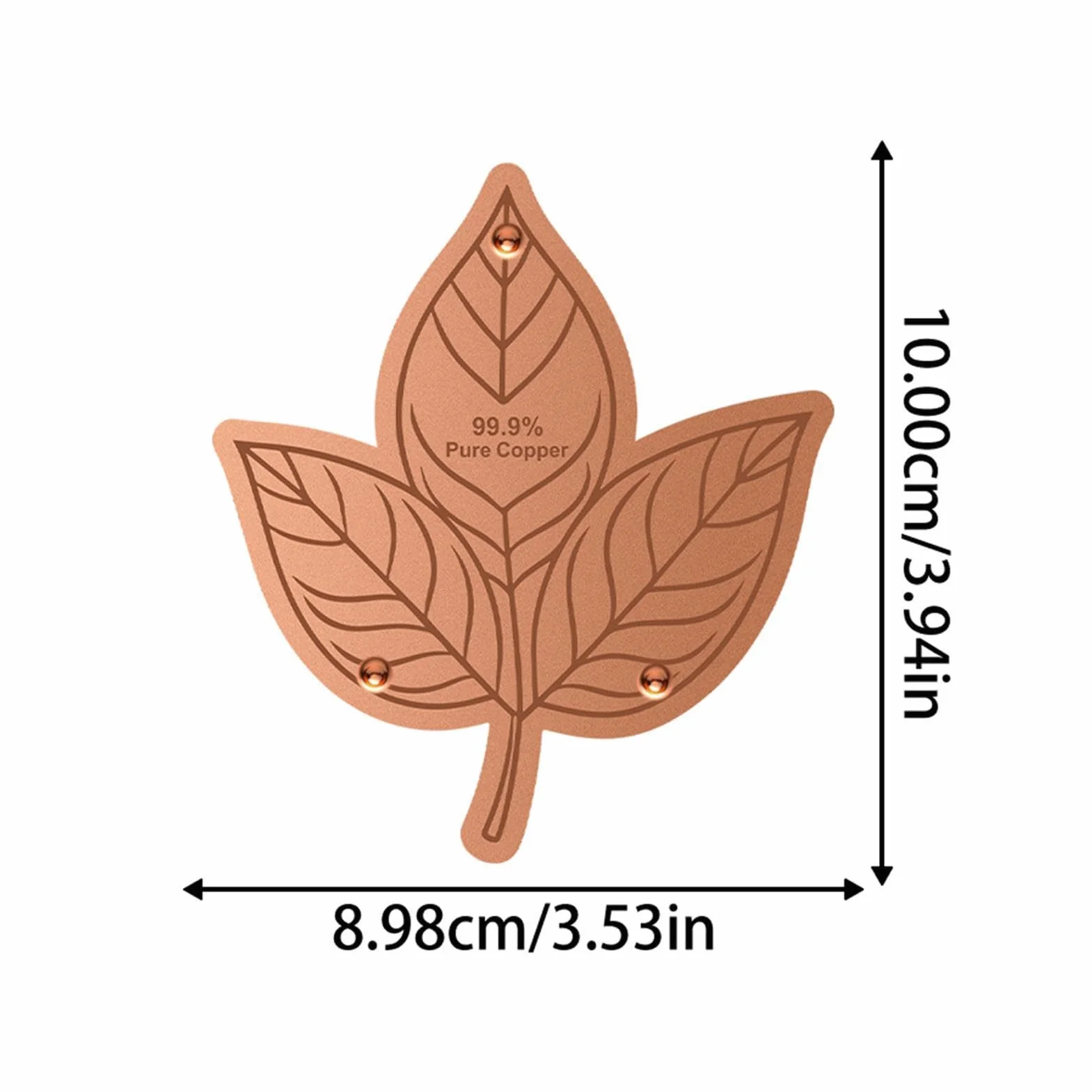 Générique De Bain pour Oiseaux À Disque en Cuivre – Nettoyeur d'eau À Triple Point, Purification Extérieur Naturel, Anti-algues en Cuivre Durable