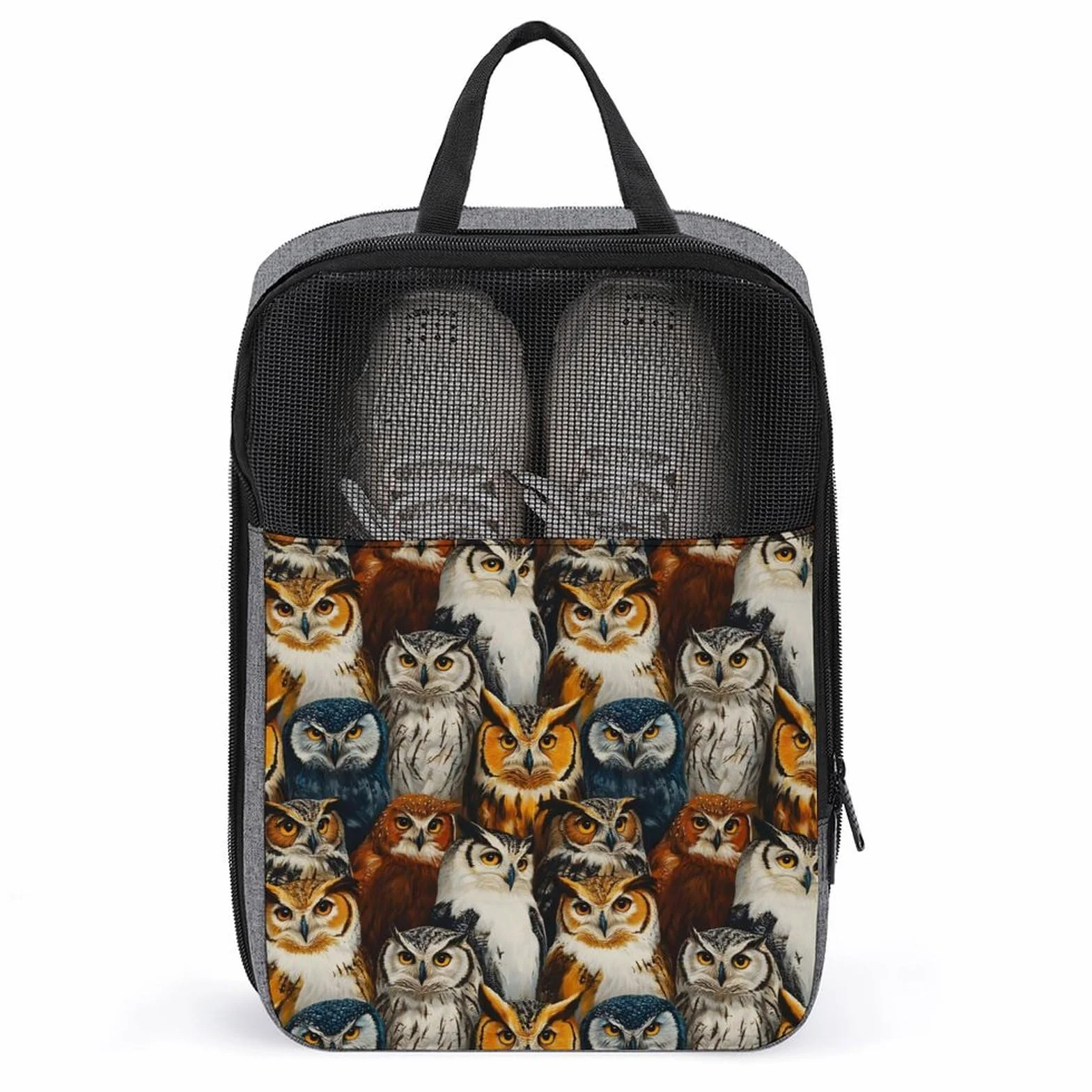 Sac à chaussures de golf de voyage imprimé hibou pour homme et femme valise