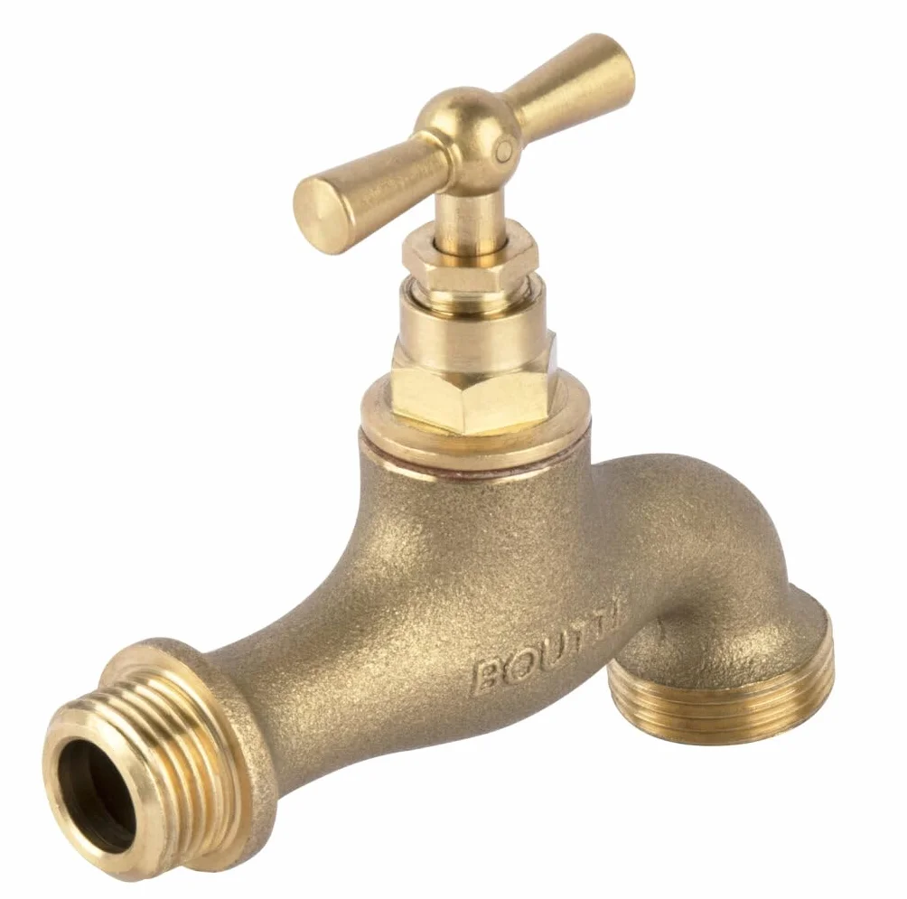 Boutté Robinet de jardin 15x21 (1/2") Laiton massif Filetage mâle