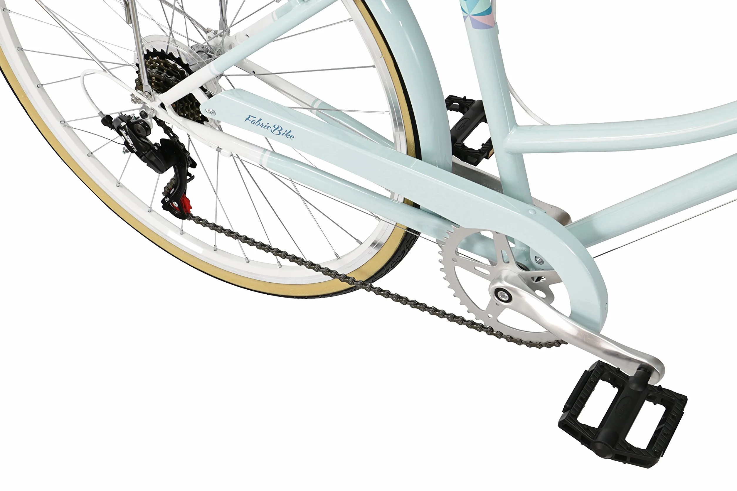 FabricBike Step City Vélo Urbain Vintage Rétro pour Femme avec Dérailleur et Panier