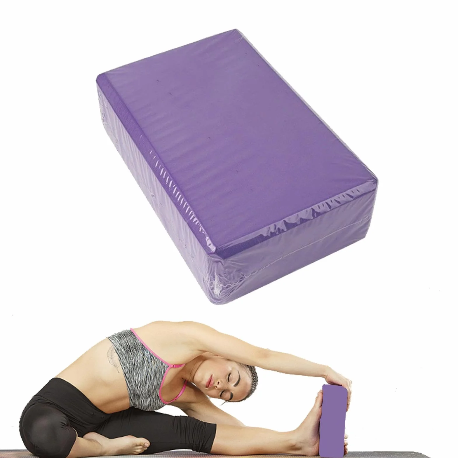 Blocs De Yoga En Mousse EVA Haute Densité | 2 Pièces Blocs De Danse Pour Étirements Et Fitness | Léger Antidérapant Brique De Sport Pour Équilibre, Hot Yoga, Débutants, Gym, Sports À Domicile