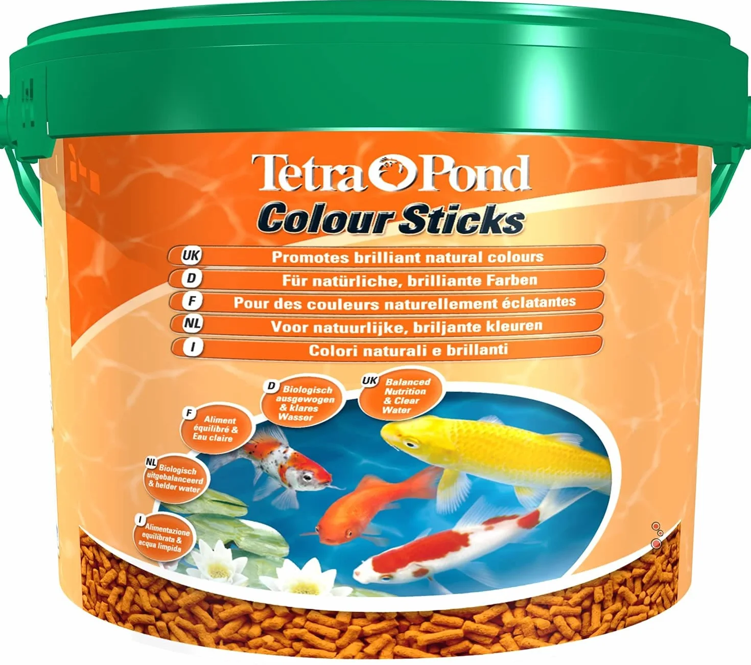 Tetra Pond Colour Sticks Alimentation Poissons Bassin Couleurs vives 4 L