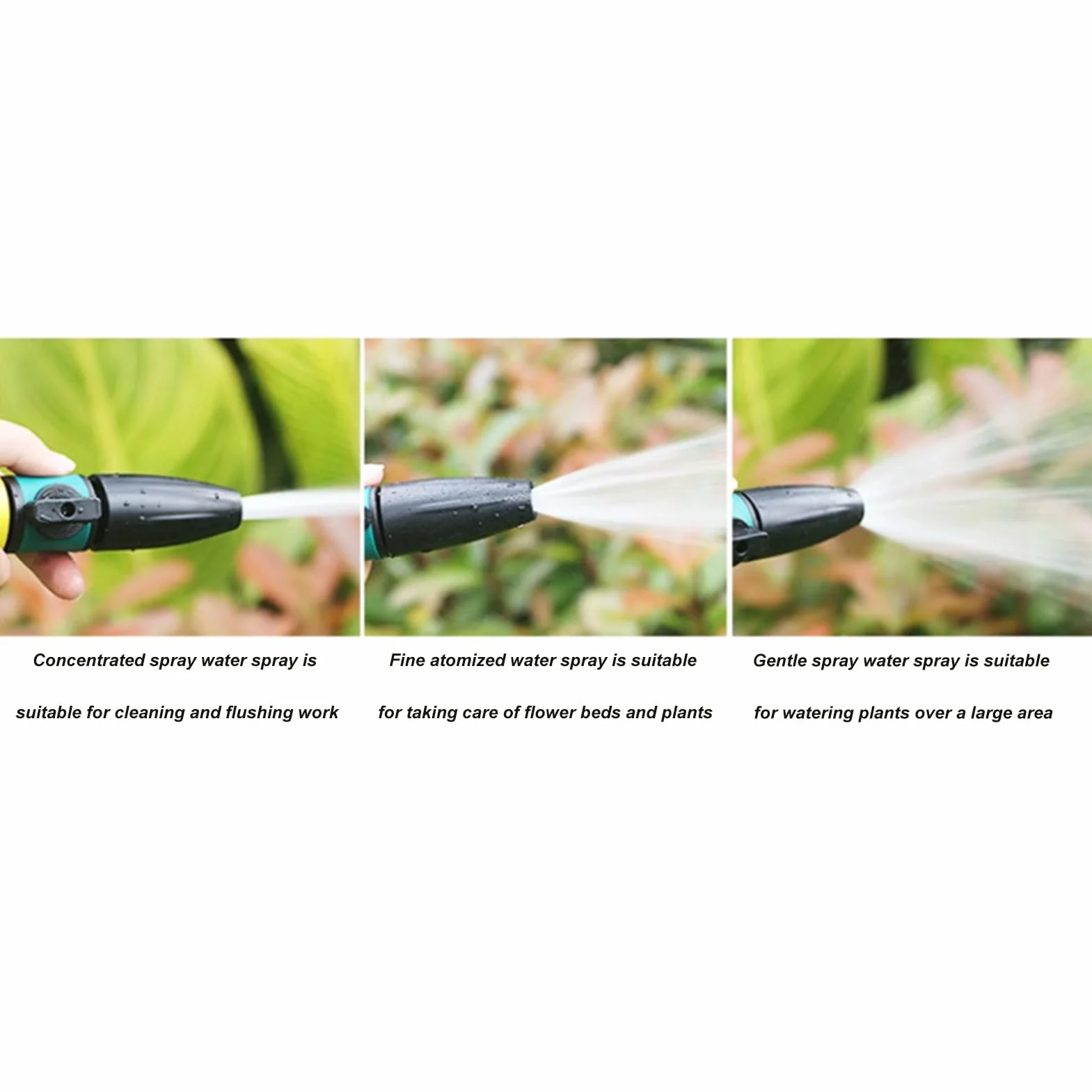 Buse du tuyau d'eau - tête de pulvérisation réglable pour jardin, lavage de voiture
