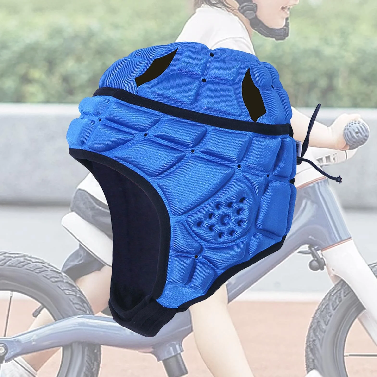 Casque de Rugby pour Enfants, Protège-Chef de Rugby, Coque Souple Rembourrée, Drapeau Polyvalent, Casque de Football, Couvre-Chef de Rugby pour Skateb