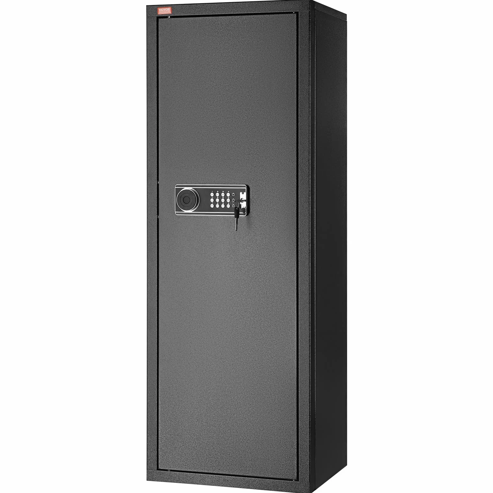 VEVOR Armoire à 10-12 Fusils, Coffre-Fort pour Armes à Feu 2 Façons de Verrouillage par Clavier Numérique et Clés, Accès Rapide, avec Étagère Amovible, Rangement pour Fusil de Chasse Sécurité