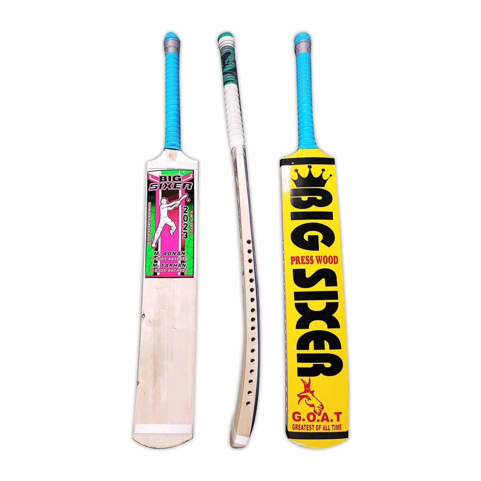 Big Sixer tape ball cricket bat