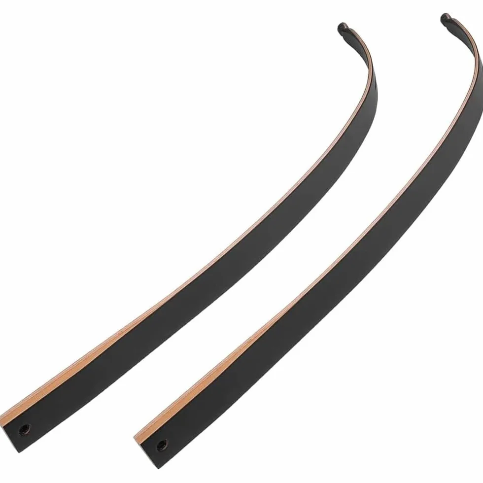 Membres d'arc recourbés – Membres de rechange à retirer, poids de tirage réglable de 6,8 à 27,2 kg, érable durable avec stratification en fibre de verre – Idéal pour la pratique de tir à l'arc