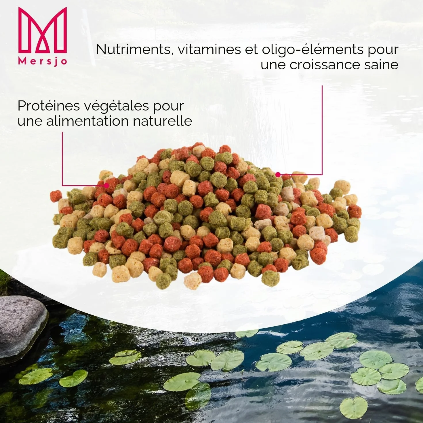 Nourriture pour poissons de bassin Granulés flottants 5 kg Grain 6 mm