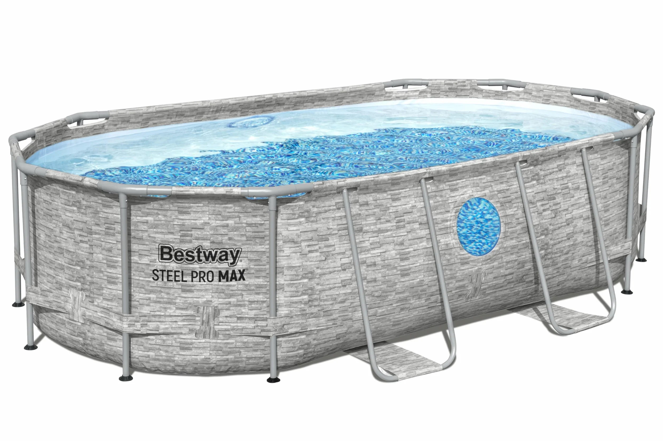 Bestway Steel Pro Max Splashview Kit Piscine Hors Sol 427x250x100 cm Gris