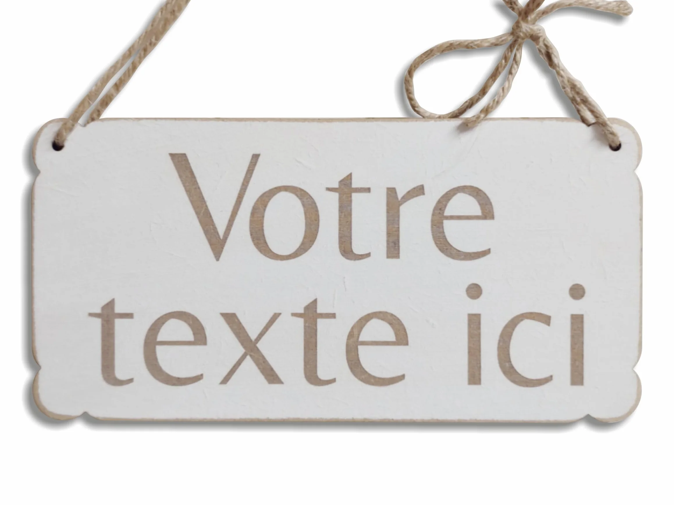 Panneau en Bois Personnalisée avec Votre Texte Plaque de Porte Cadeau Suspendre Maison