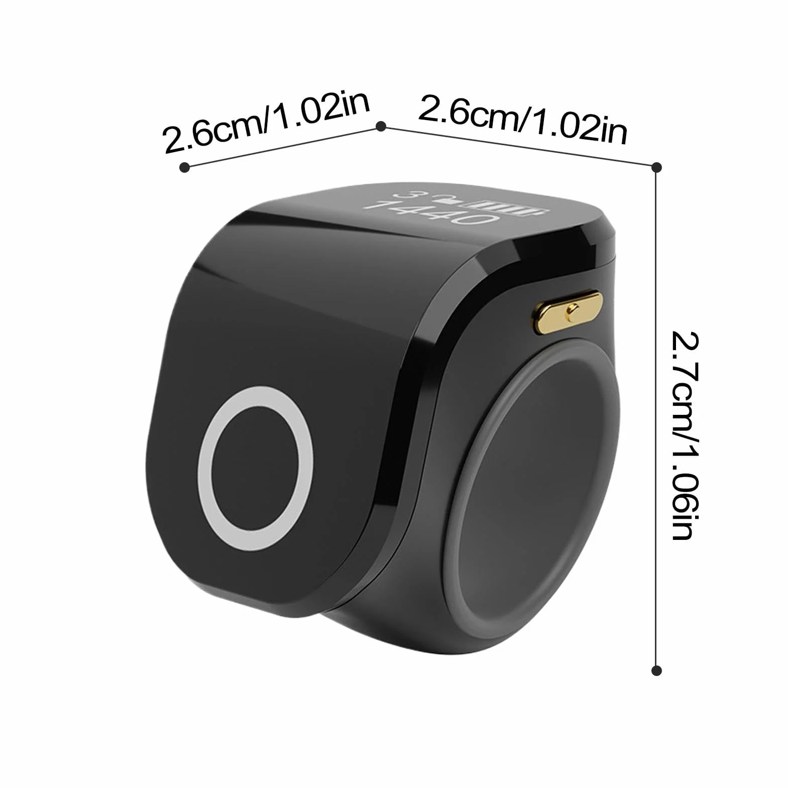 Compteur de Doigts électronique Rechargeable - Anneau de Doigt de Dispositif de comptage pour Golf