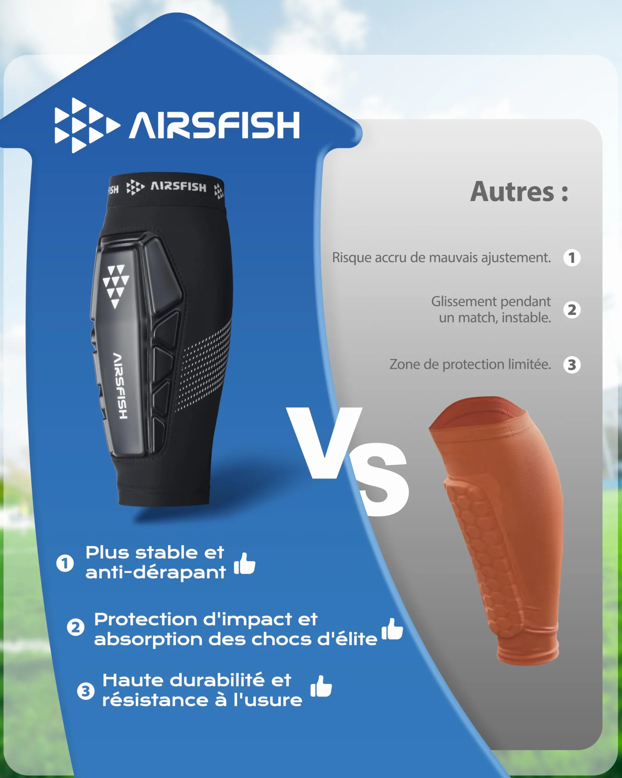 Protège-Tibias de Football pour Enfants - Équipement de Football Ultra léger pour garçons et Filles avec cœur en PU et Grip en Silicone - Protège-Tibias Respirants pour Football